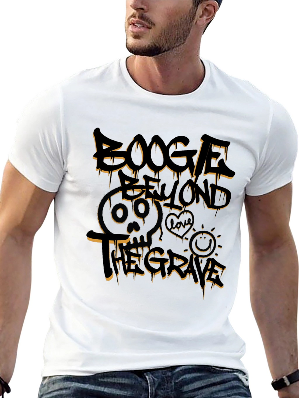 Boogle Beyond the Grave Black Graphic T-Shirt