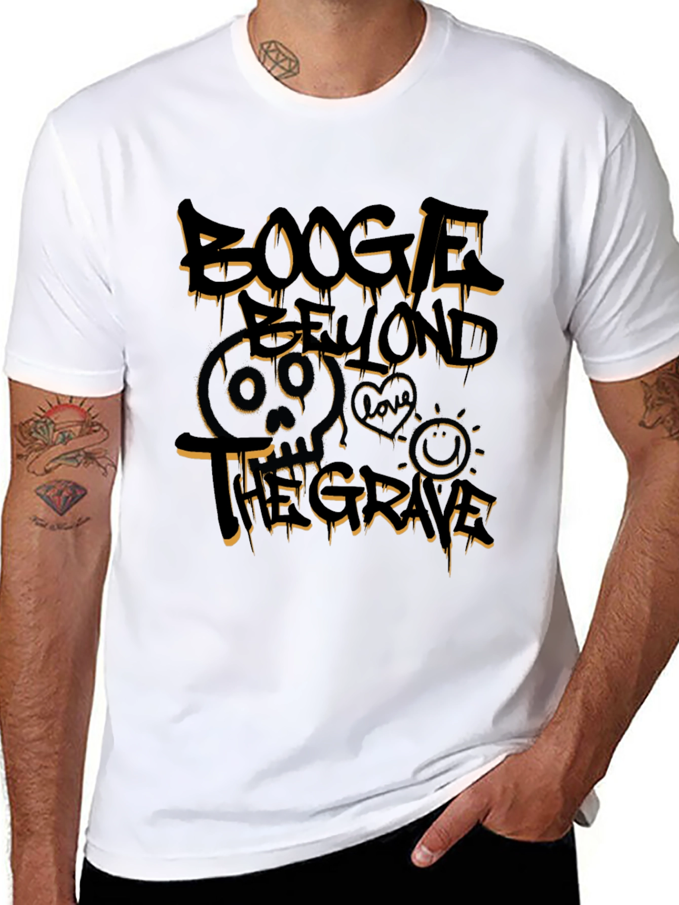 Boogle Beyond the Grave Black Graphic T-Shirt