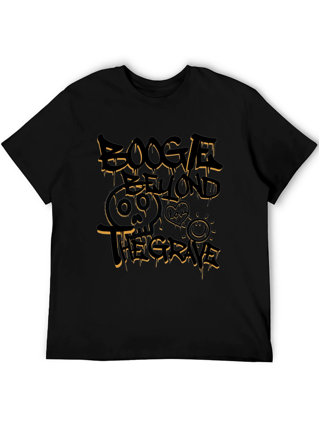 Boogle Beyond the Grave Black Graphic T-Shirt