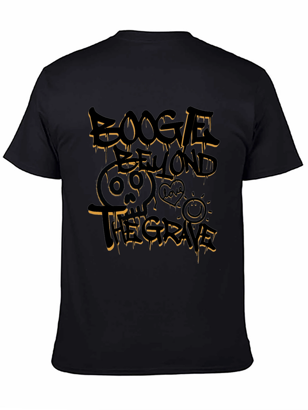 Boogle Beyond the Grave Black Graphic T-Shirt