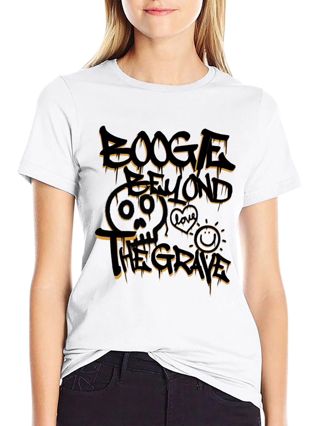 Boogle Beyond the Grave Black Graphic T-Shirt