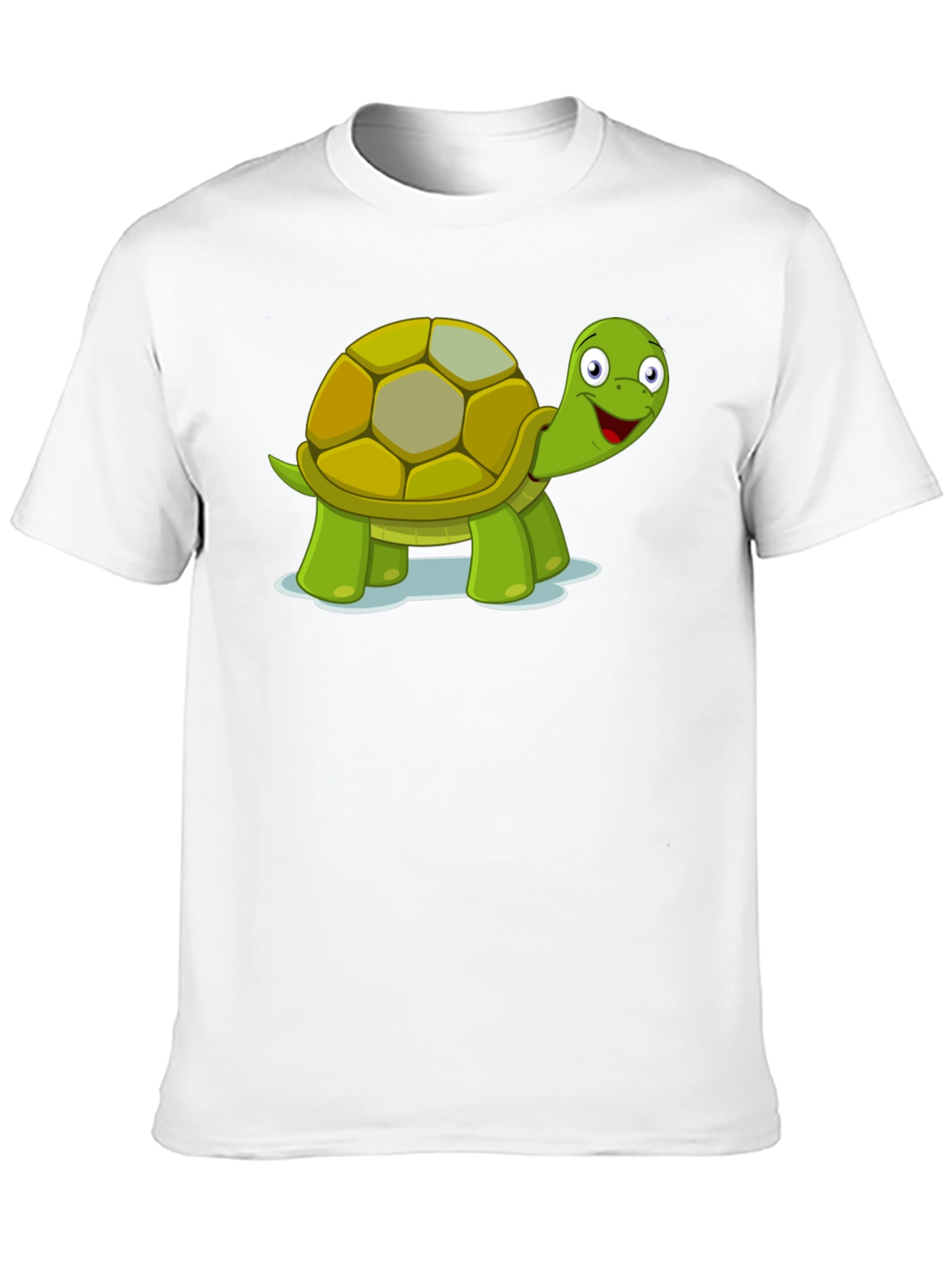 Cute Turtle Graphic T-Shirt - Black