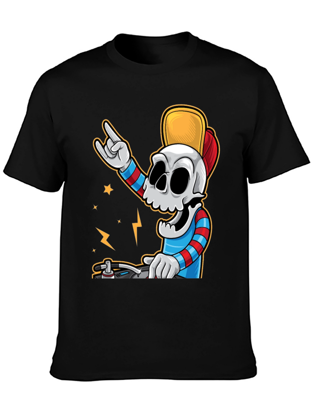 DJ Skull Graphic Tee - Rock On in Style!