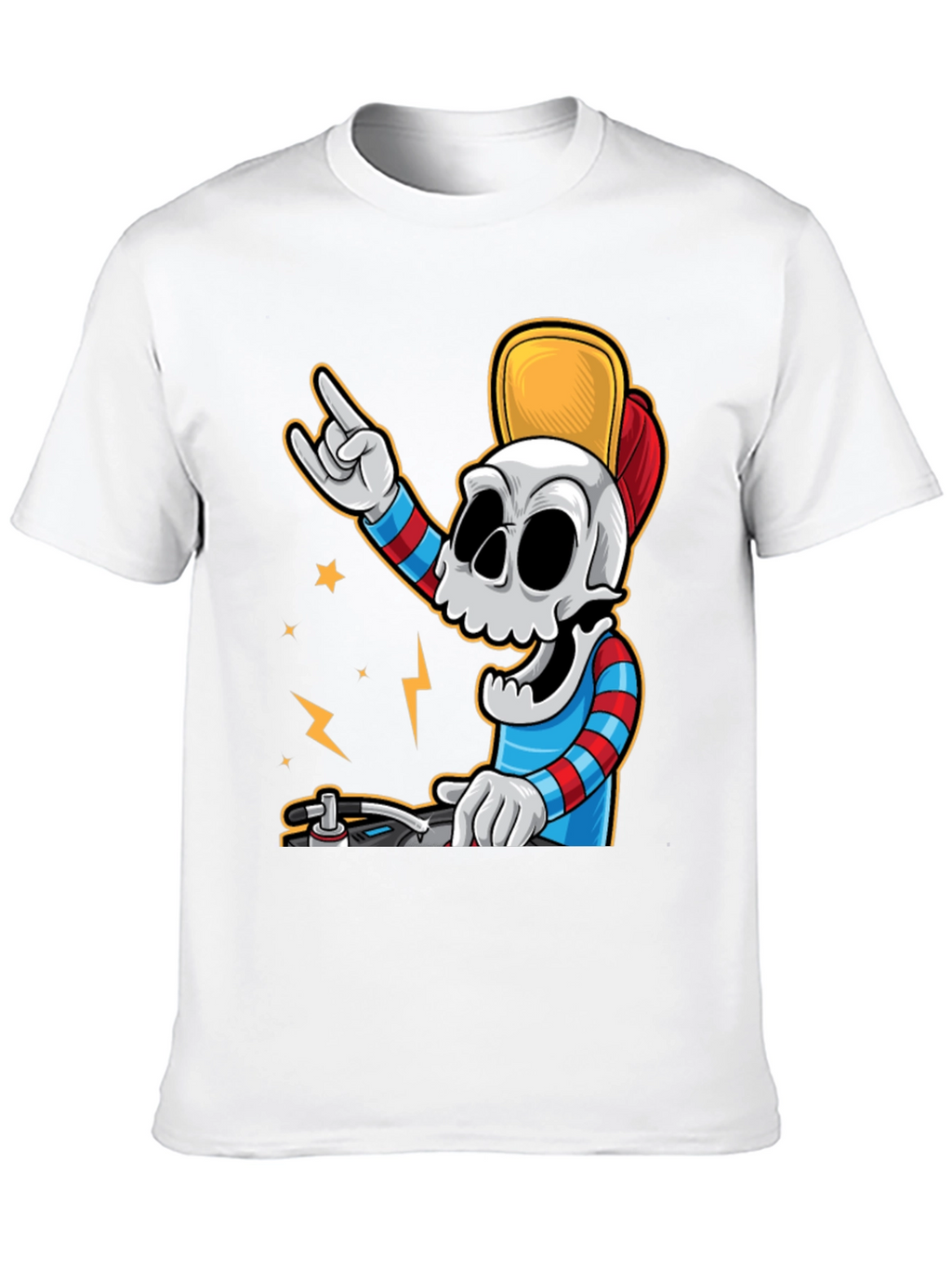 DJ Skull Graphic Tee - Rock On in Style!