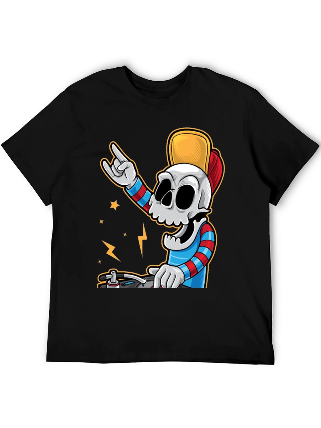 DJ Skull Graphic Tee - Rock On in Style!