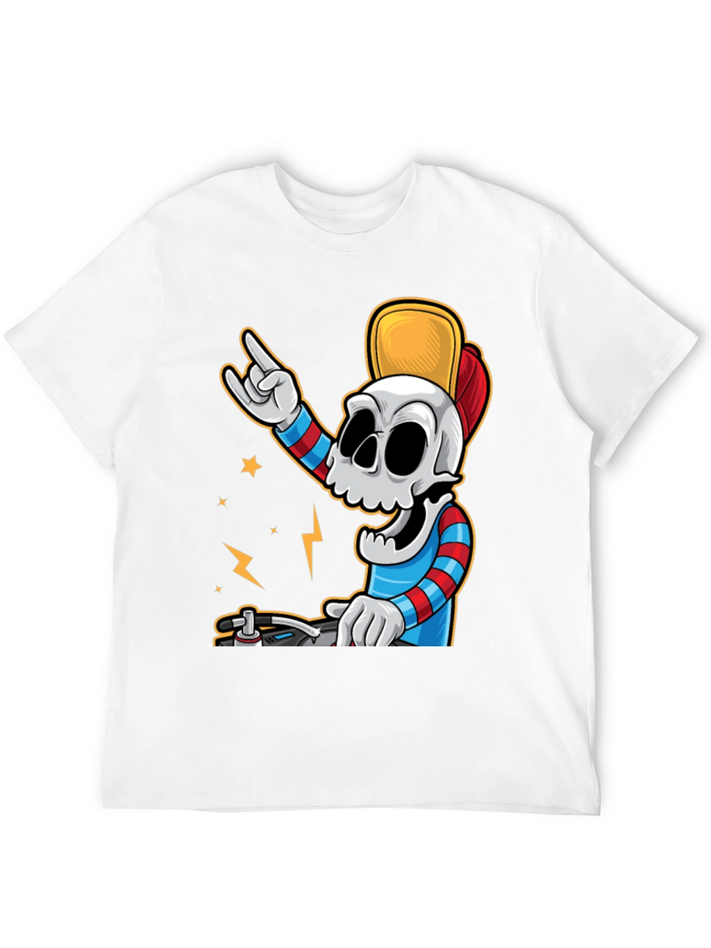 DJ Skull Graphic Tee - Rock On in Style!