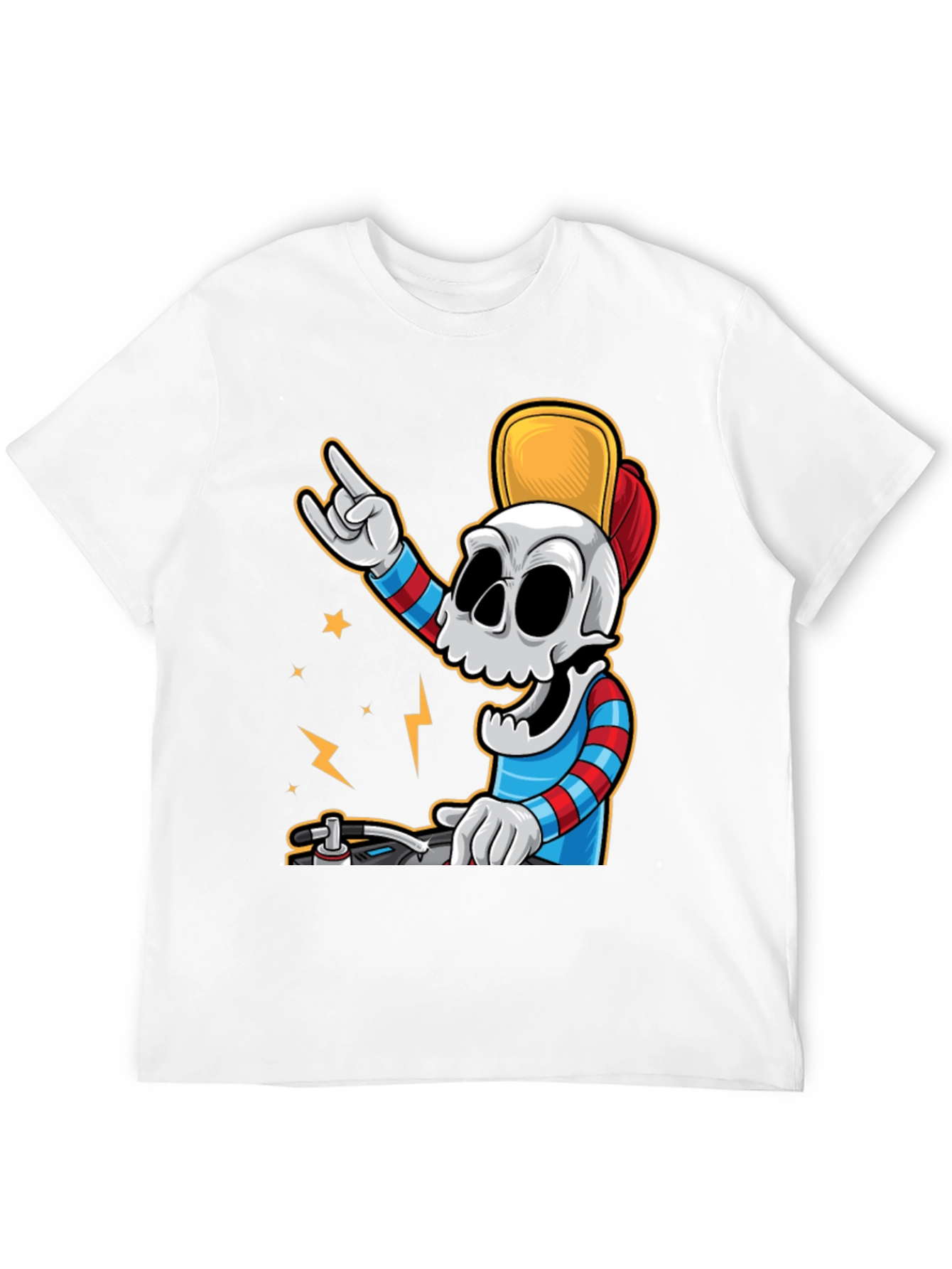 DJ Skull Graphic Tee - Rock On in Style!