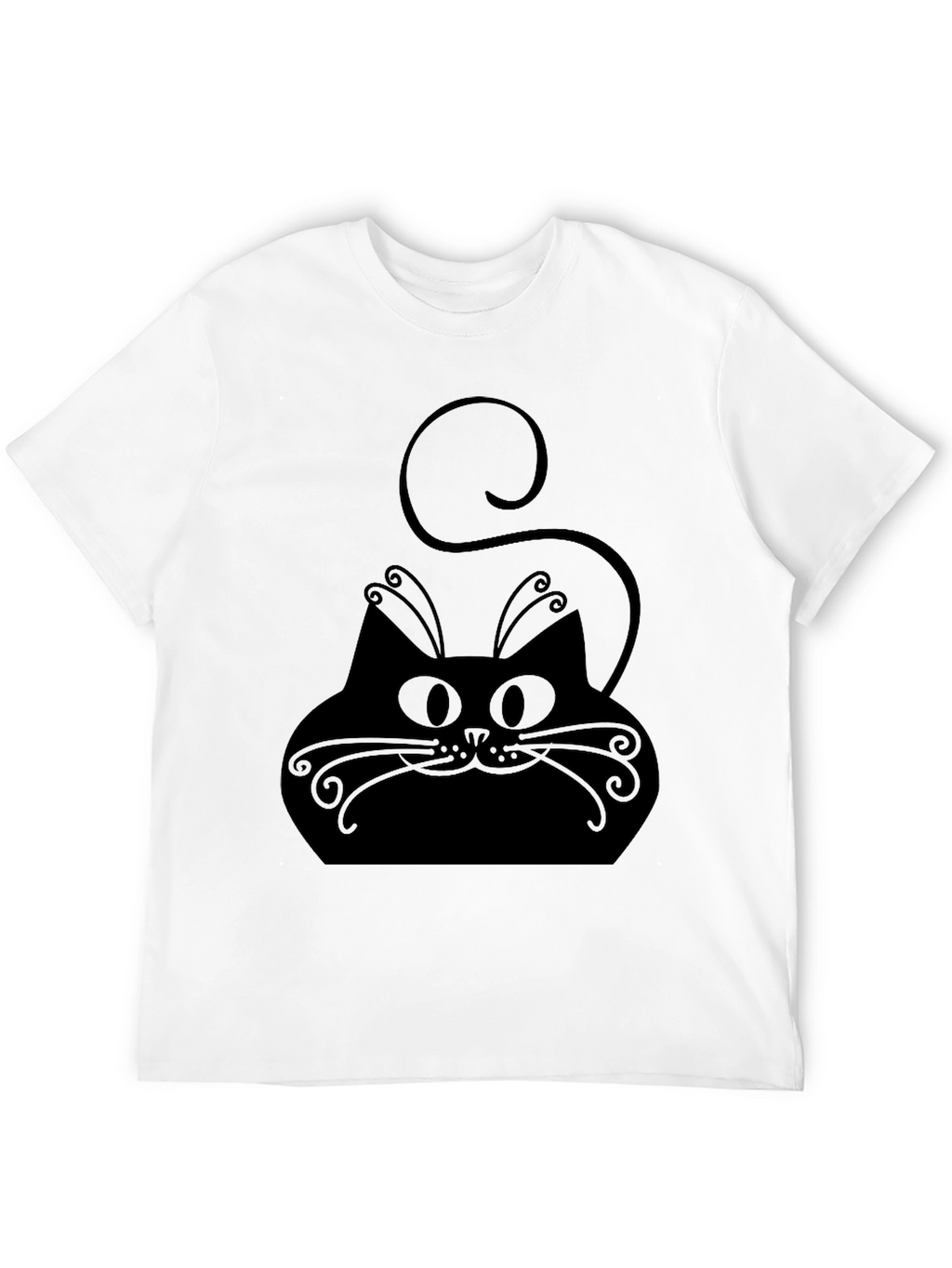 Black Cat Graphic Tee - Stylish Comfort