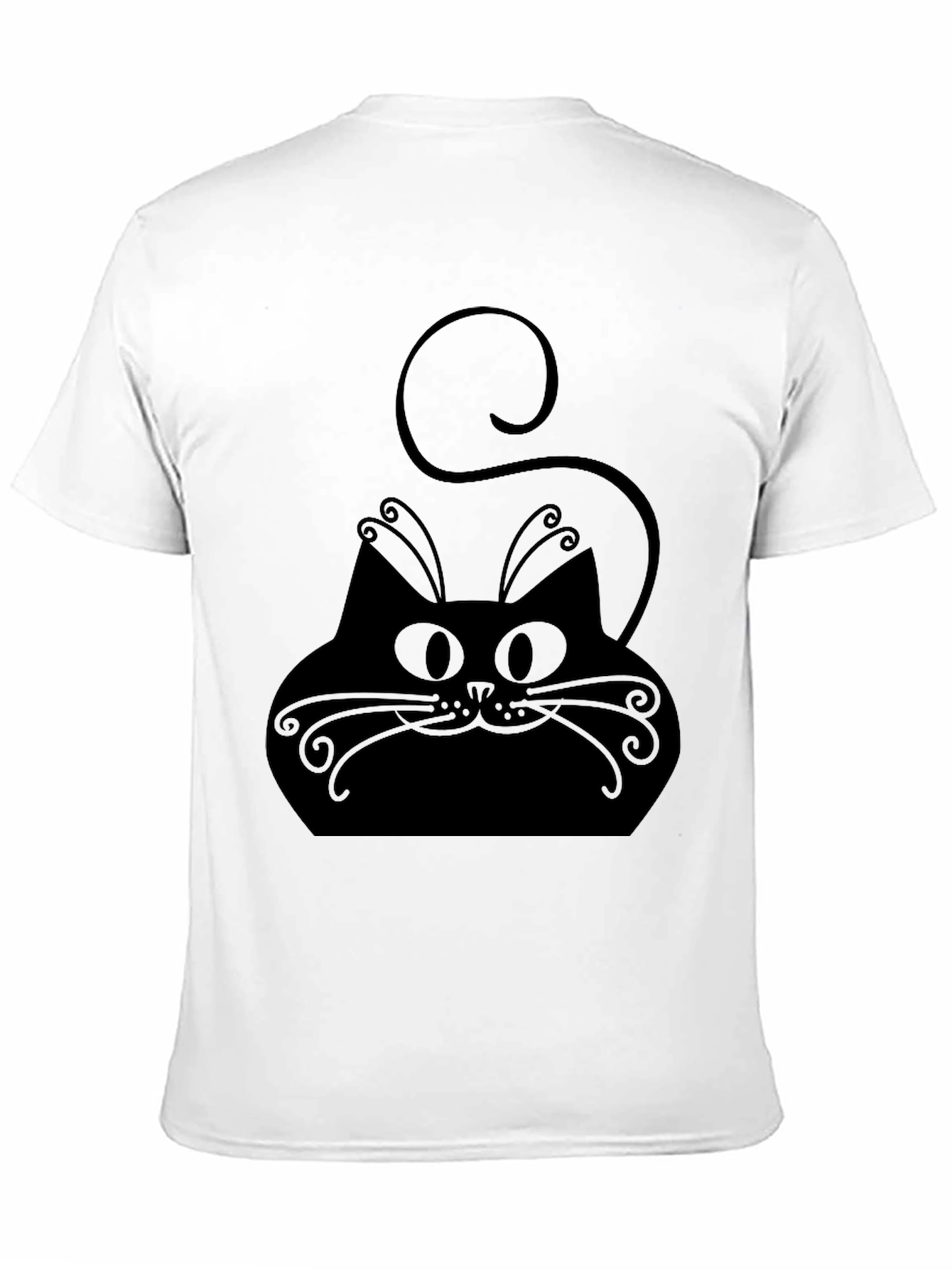 Black Cat Graphic Tee - Stylish Comfort