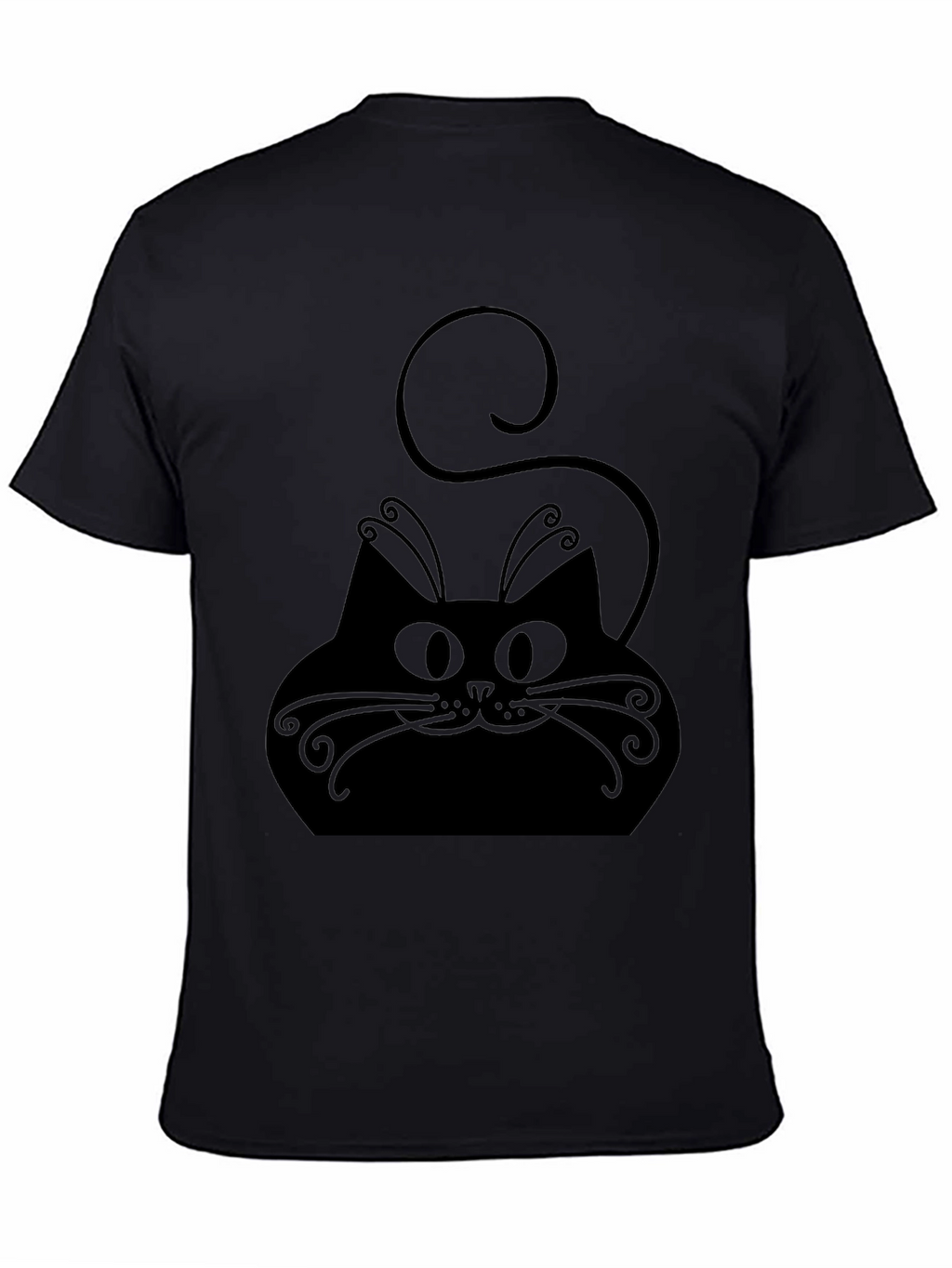 Black Cat Graphic Tee - Stylish Comfort