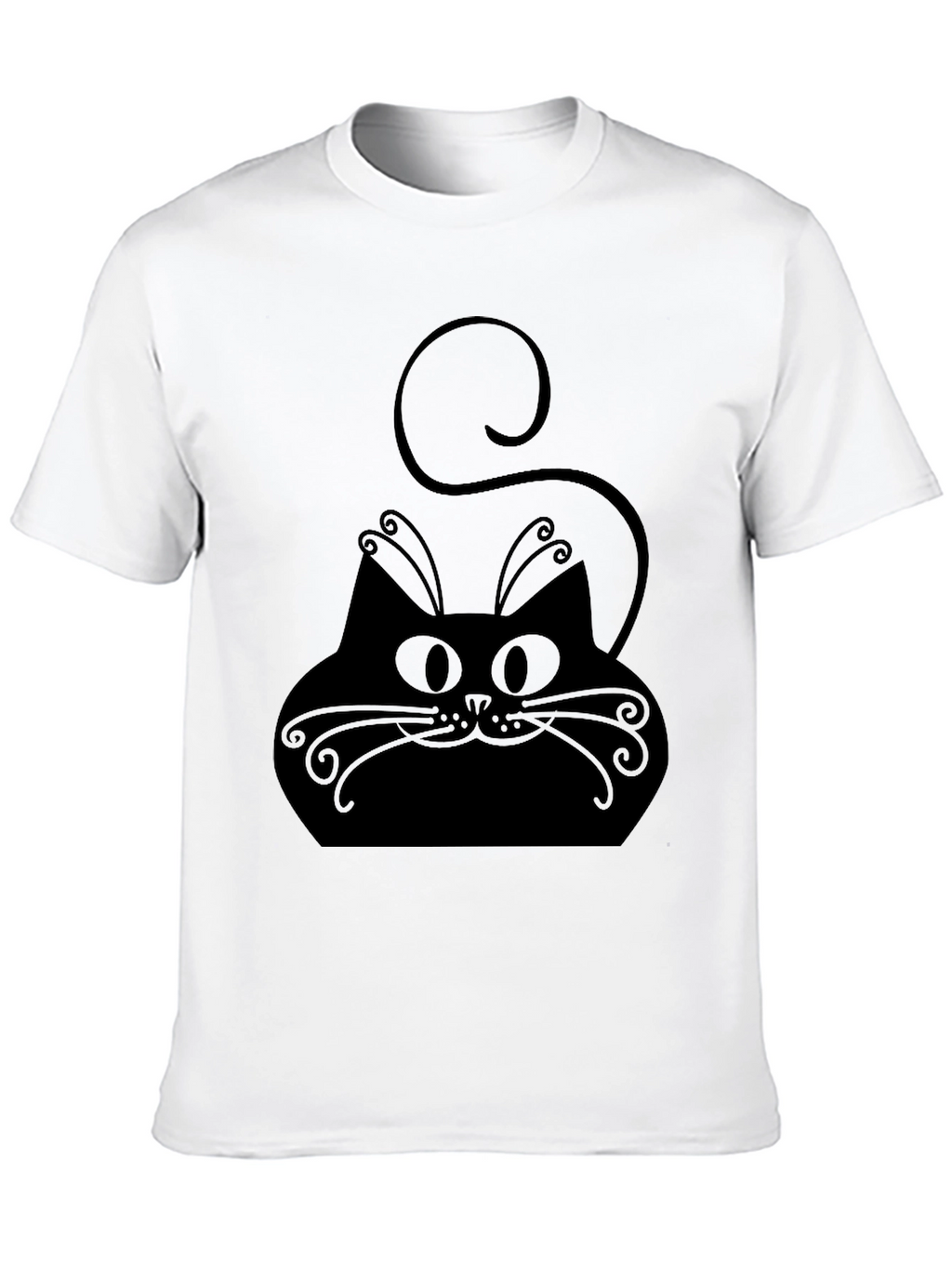 Black Cat Graphic Tee - Stylish Comfort