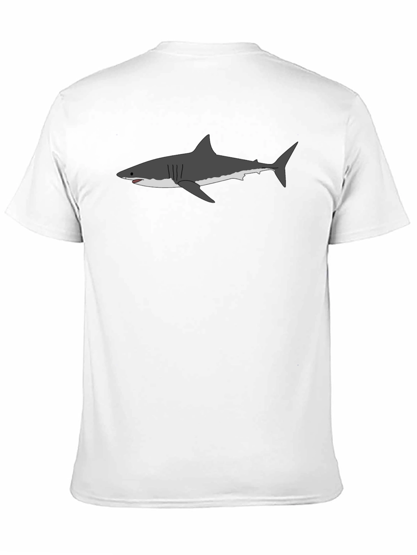 Great White Shark Graphic Tee - Mens Black T-Shirt