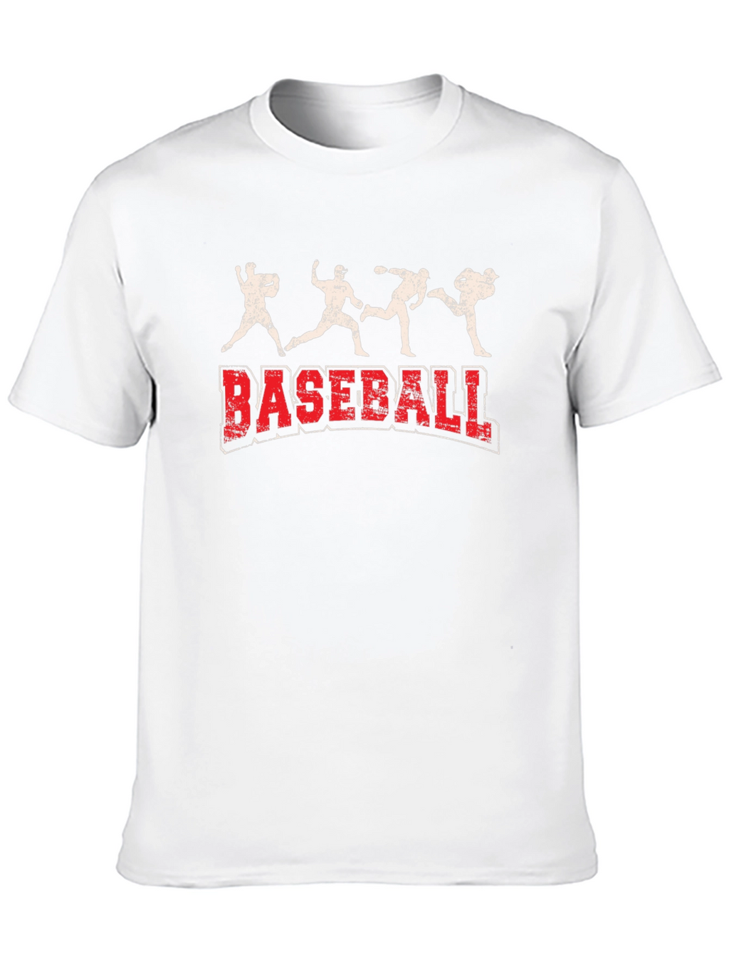 Baseball Graphic Print Tee - Black Cotton Blend