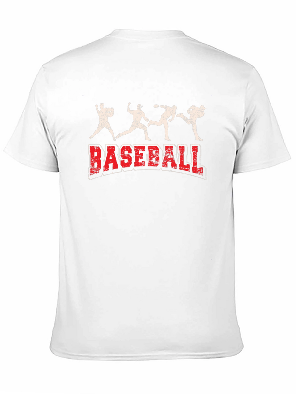 Baseball Graphic Print Tee - Black Cotton Blend