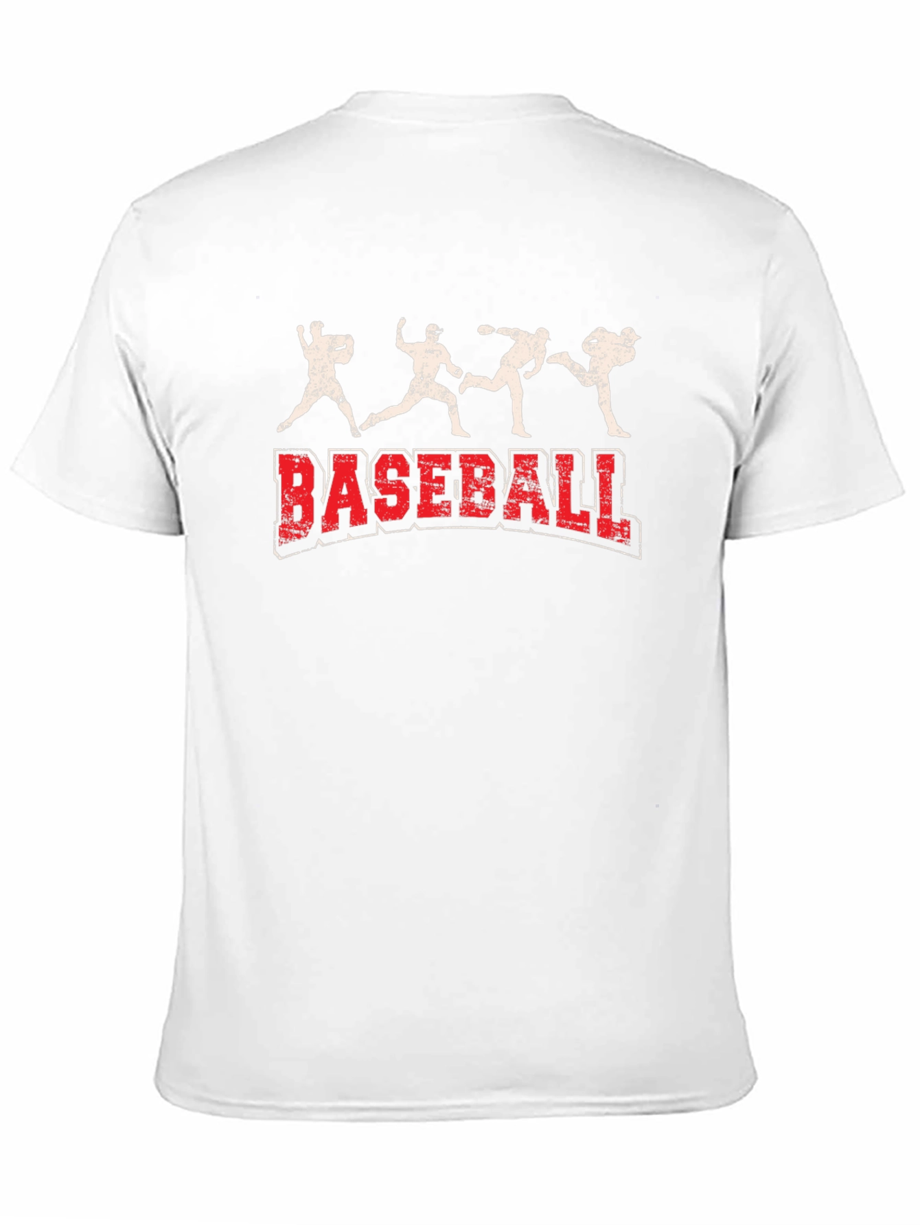 Baseball Graphic Print Tee - Black Cotton Blend