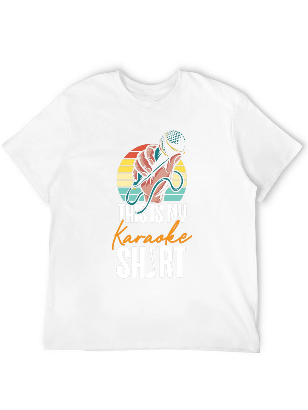 Karaoke Music Note Graphic T-Shirt