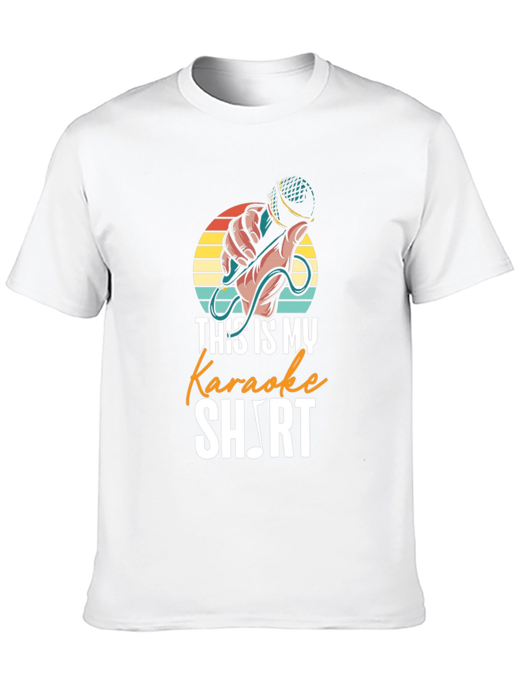 Karaoke Music Note Graphic T-Shirt