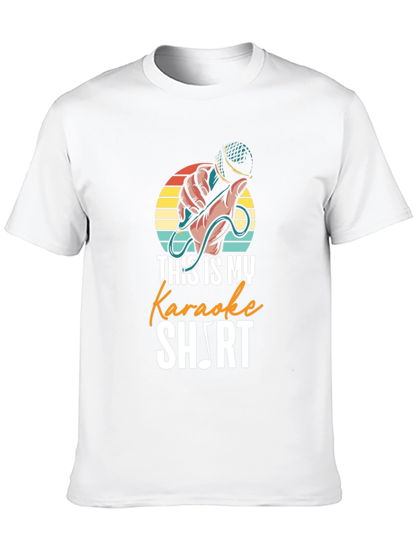 Karaoke Music Note Graphic T-Shirt