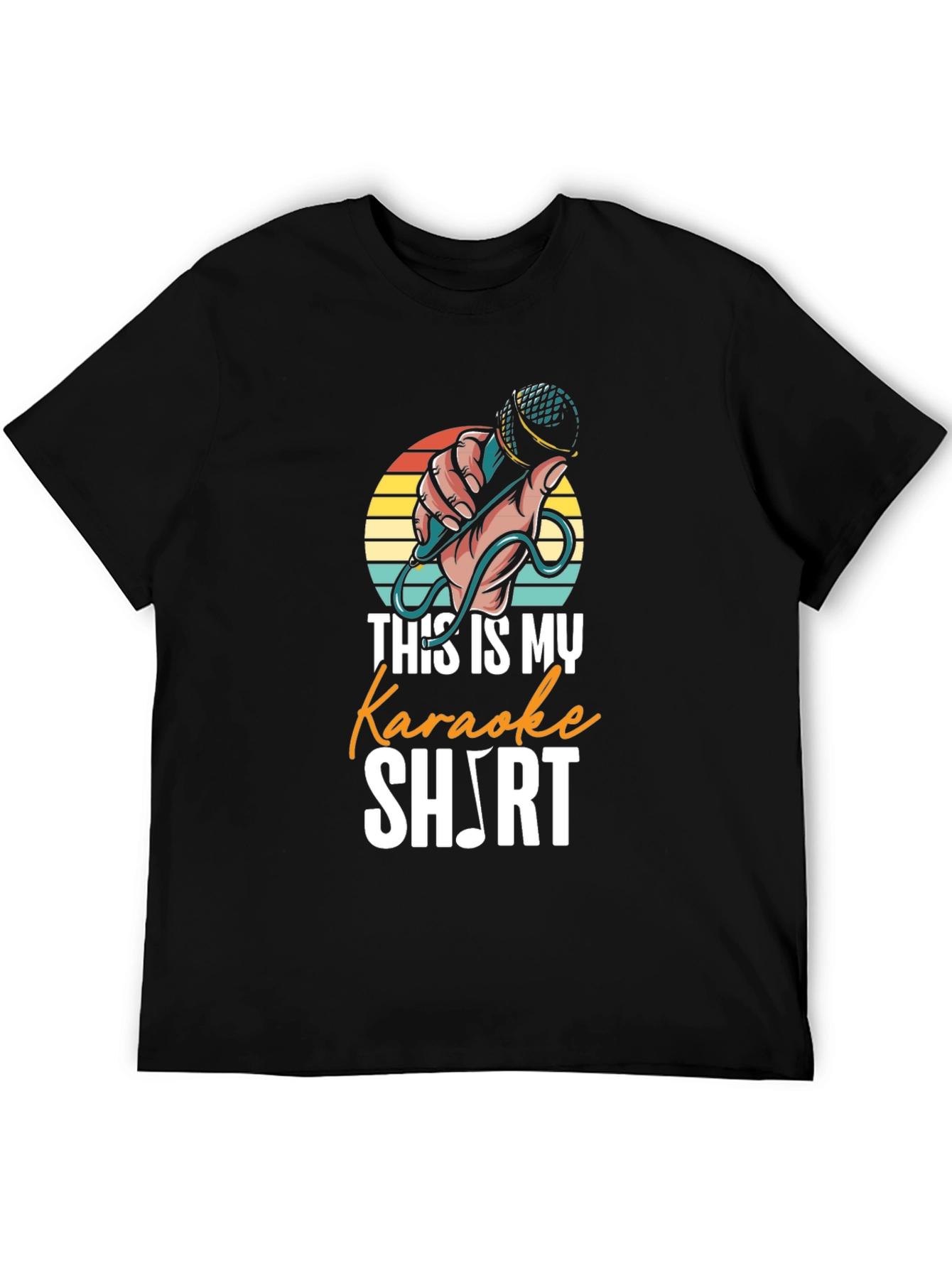 Karaoke Music Note Graphic T-Shirt