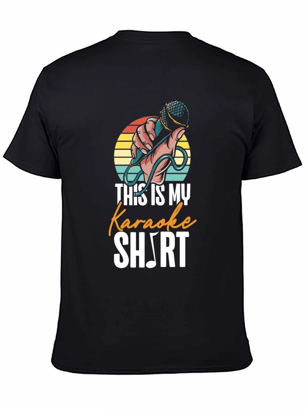 Karaoke Music Note Graphic T-Shirt