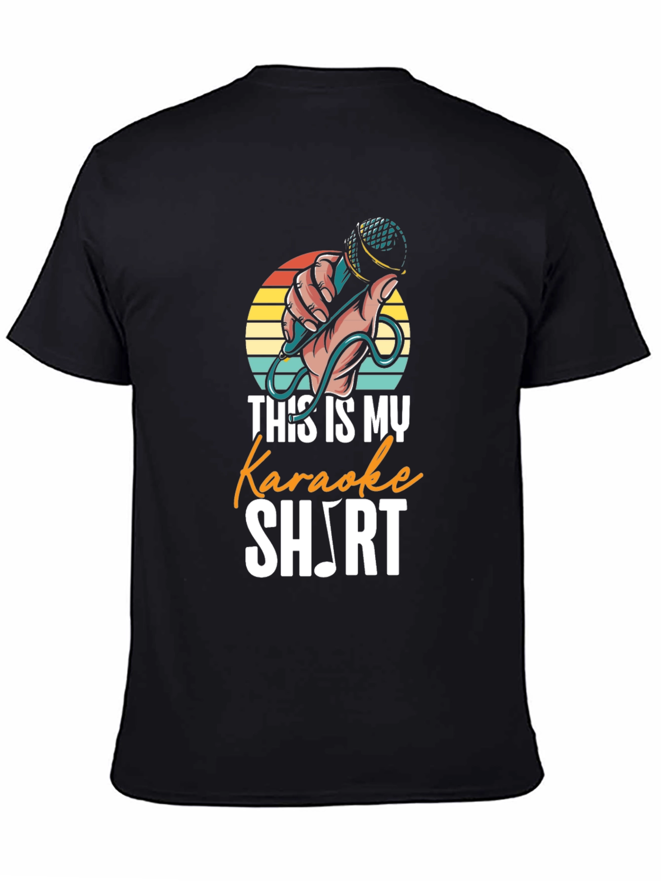 Karaoke Music Note Graphic T-Shirt