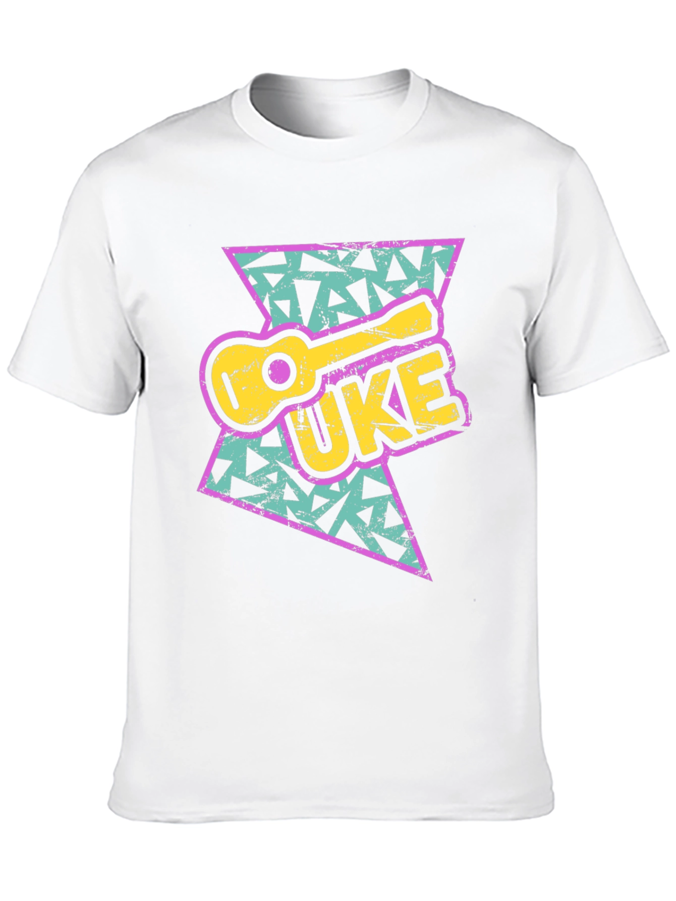 Retro UKE T-Shirt - 90s Ukulele Design Tee