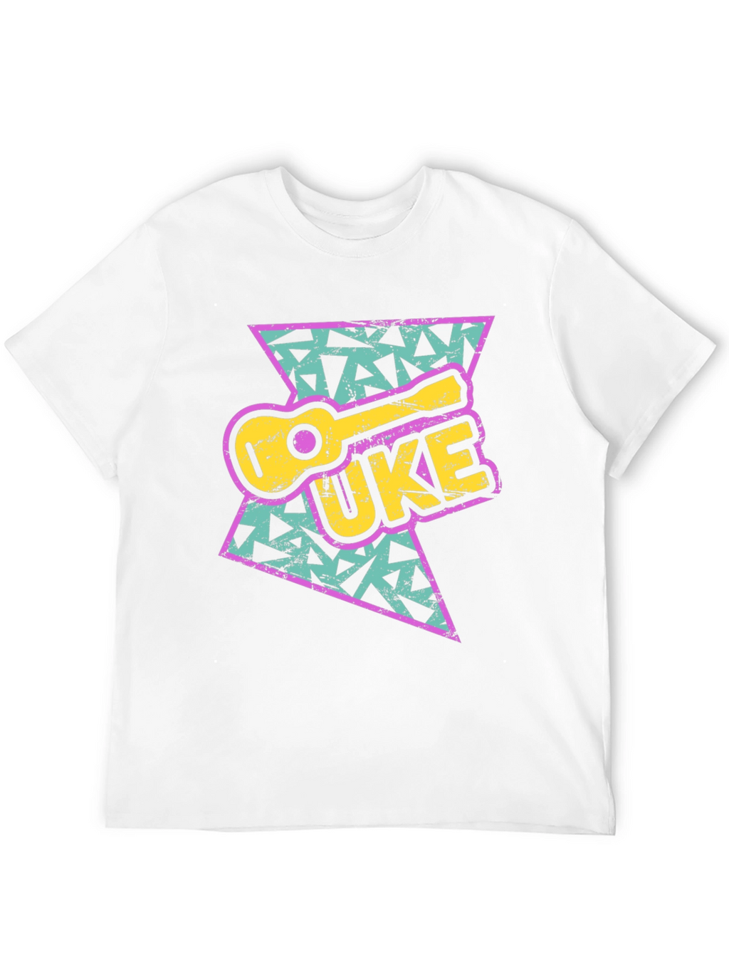 Retro UKE T-Shirt - 90s Ukulele Design Tee