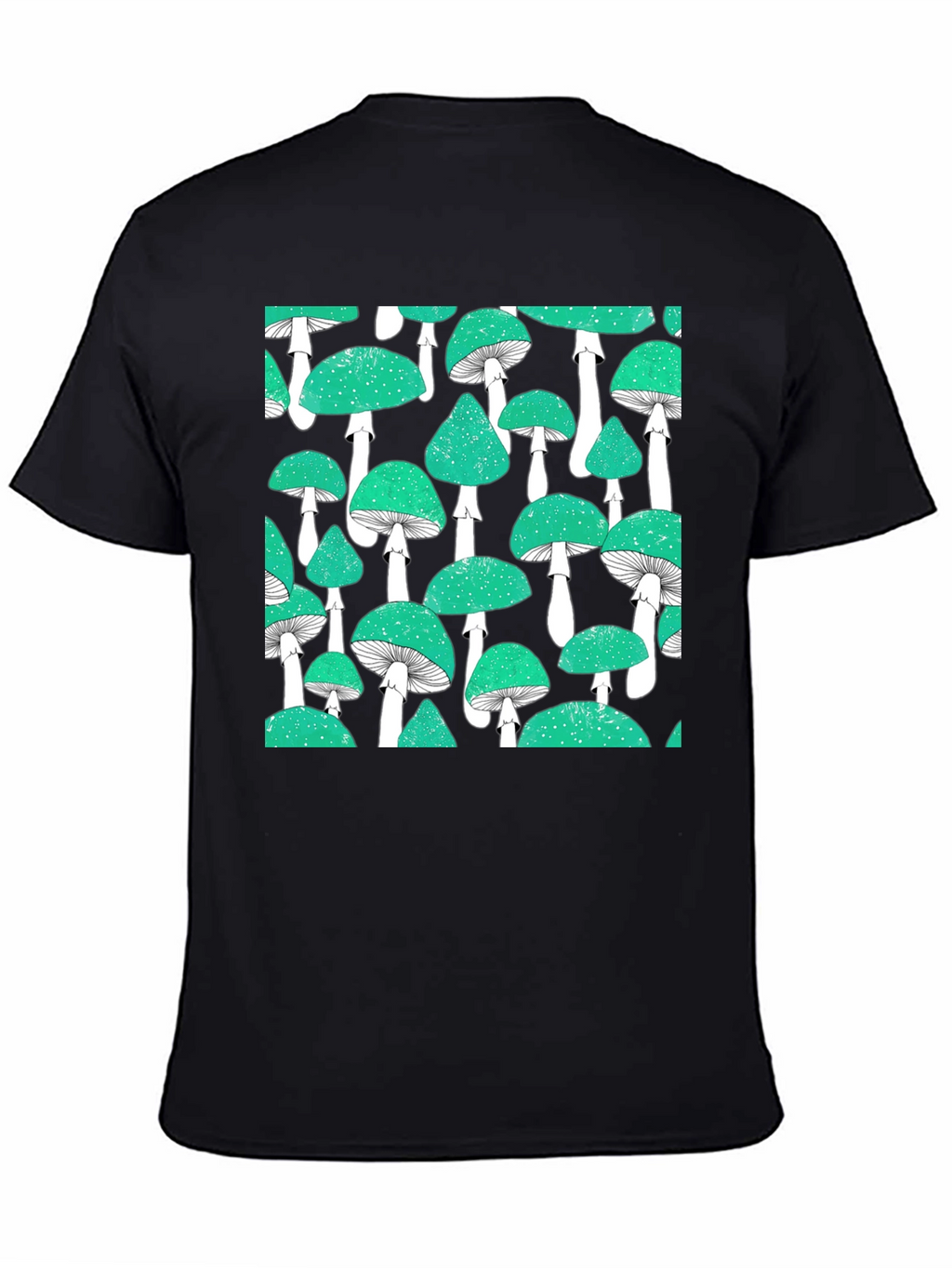 Mushroom Pattern Tee - Cool Graphic Print Shirt