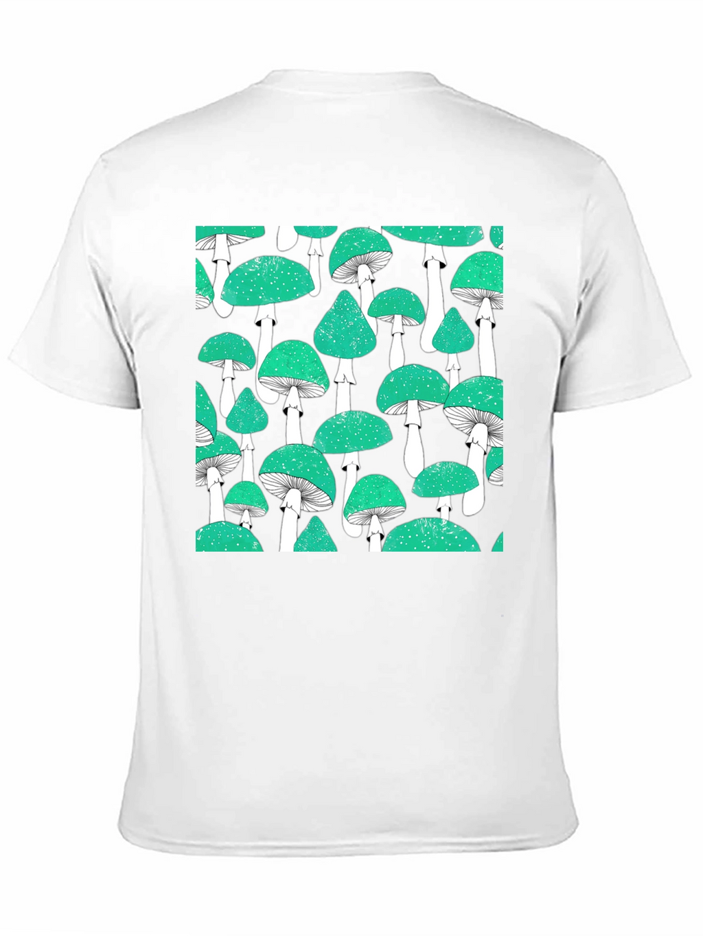 Mushroom Pattern Tee - Cool Graphic Print Shirt