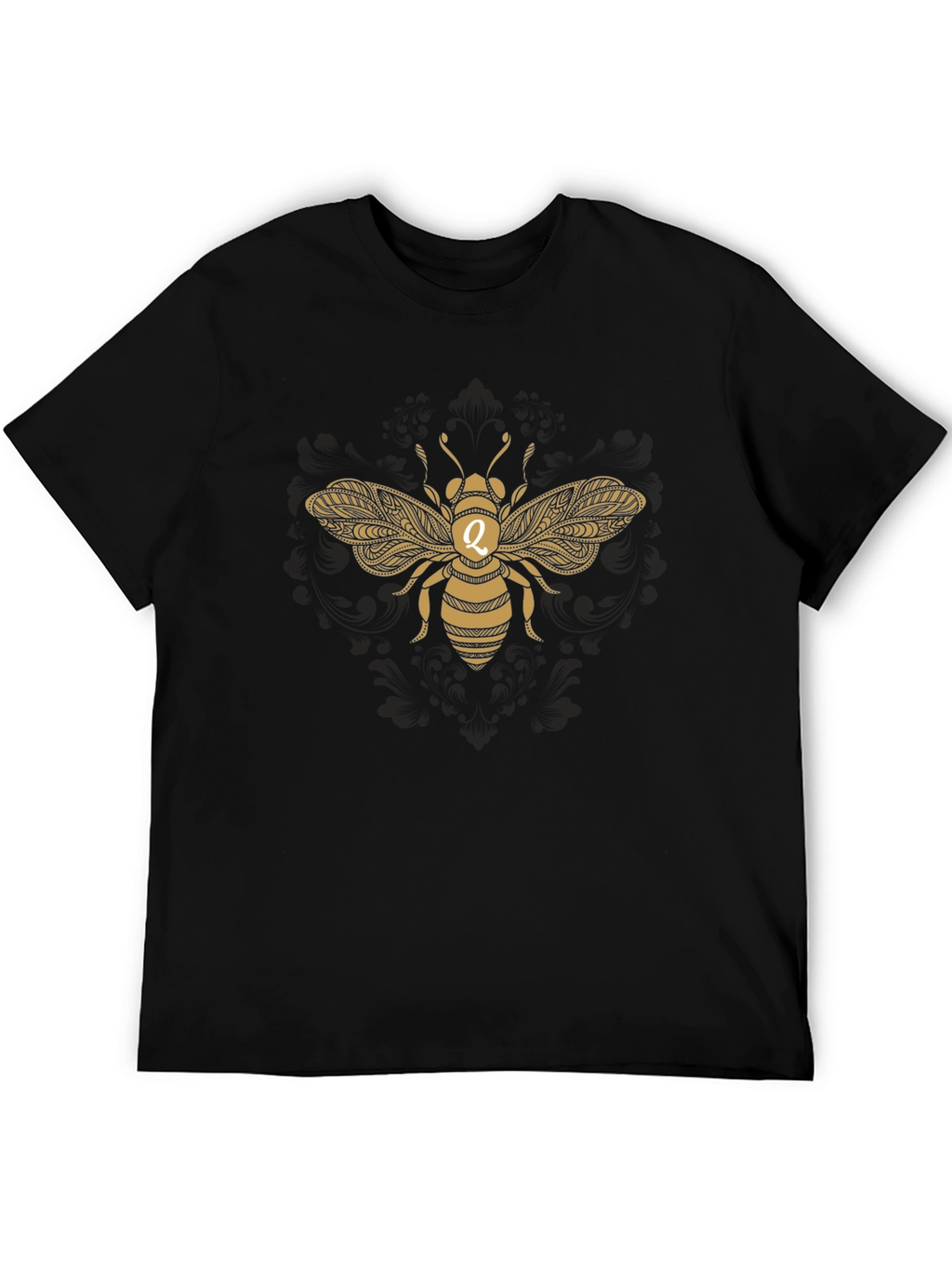 Gold Bee Graphic T-Shirt - Black