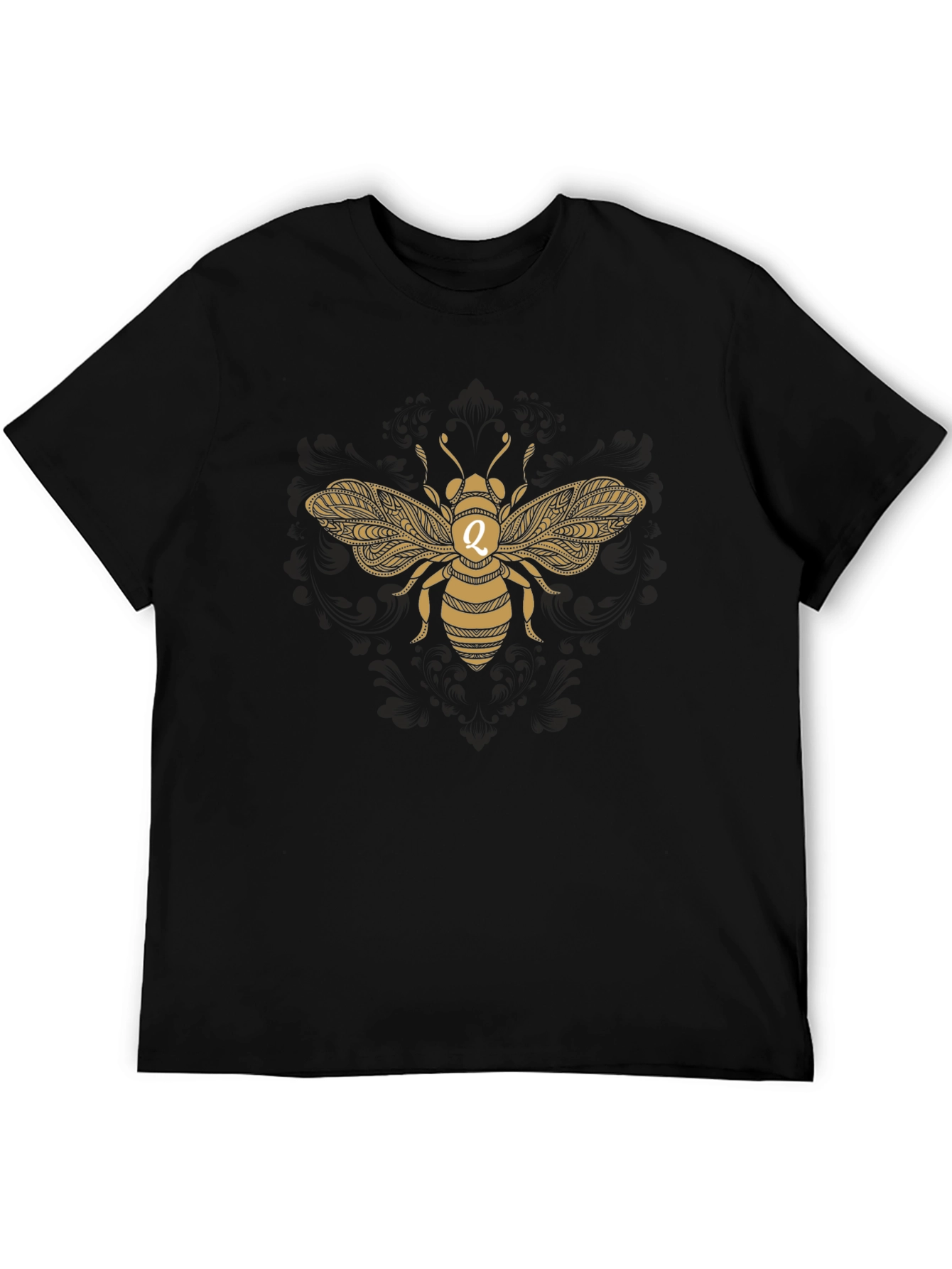 Gold Bee Graphic T-Shirt - Black
