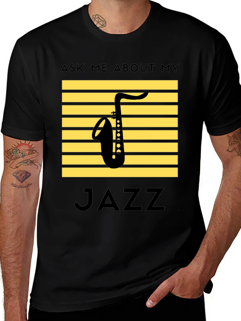 Jazz Saxophone T-Shirt: Ask Me About My Jazz
