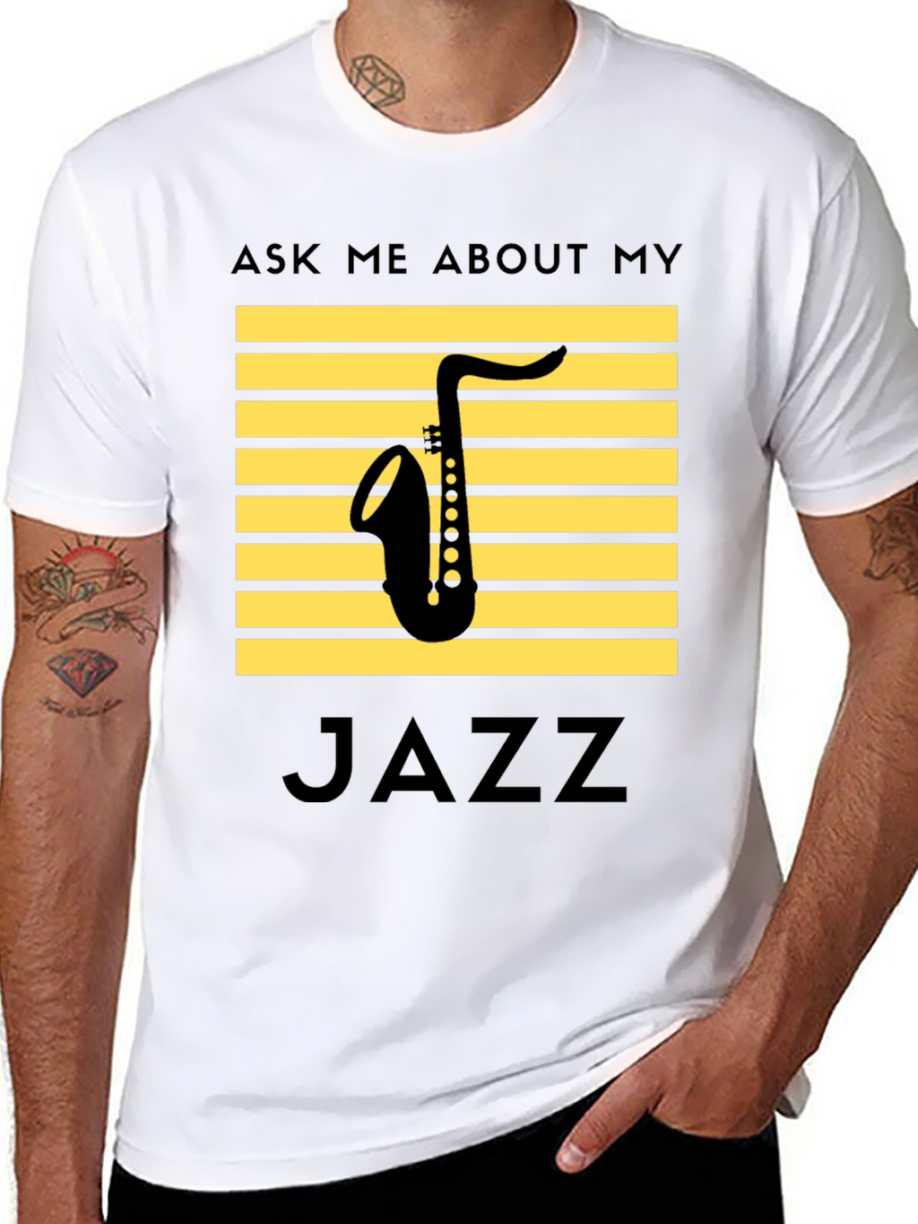 Jazz Saxophone T-Shirt: Ask Me About My Jazz