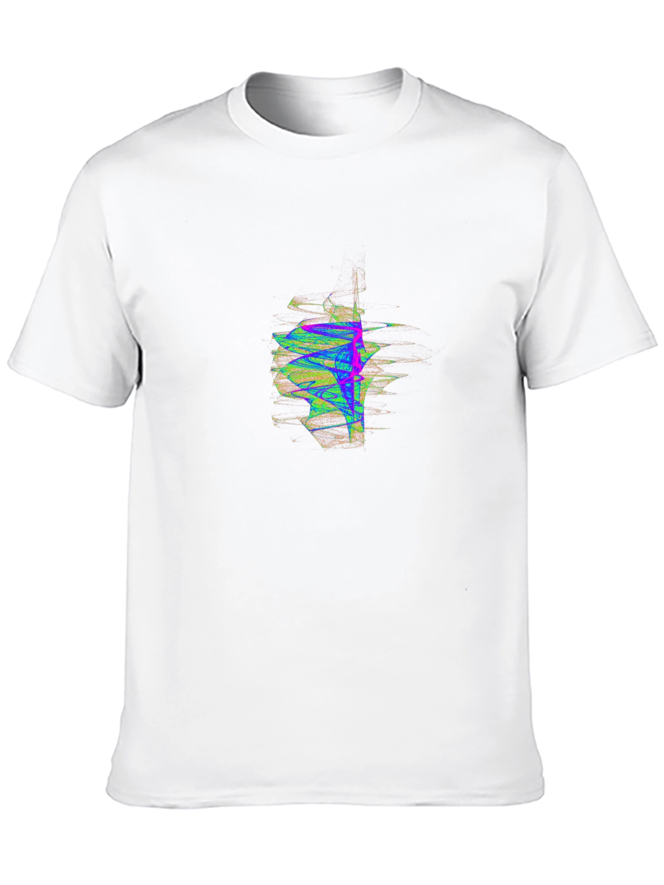 Abstract Graphic Mens Black T-Shirt