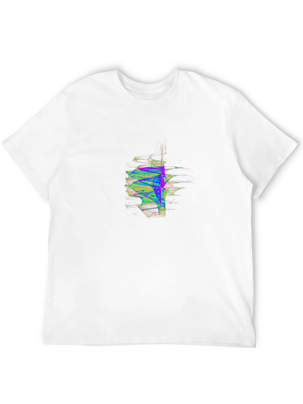 Abstract Graphic Mens Black T-Shirt