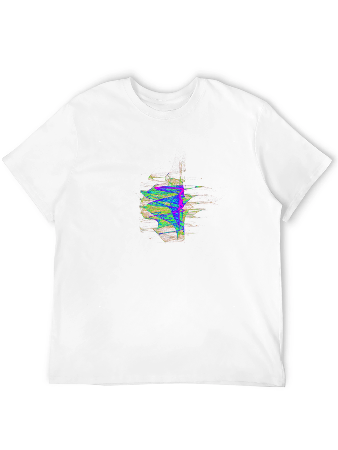 Abstract Graphic Mens Black T-Shirt