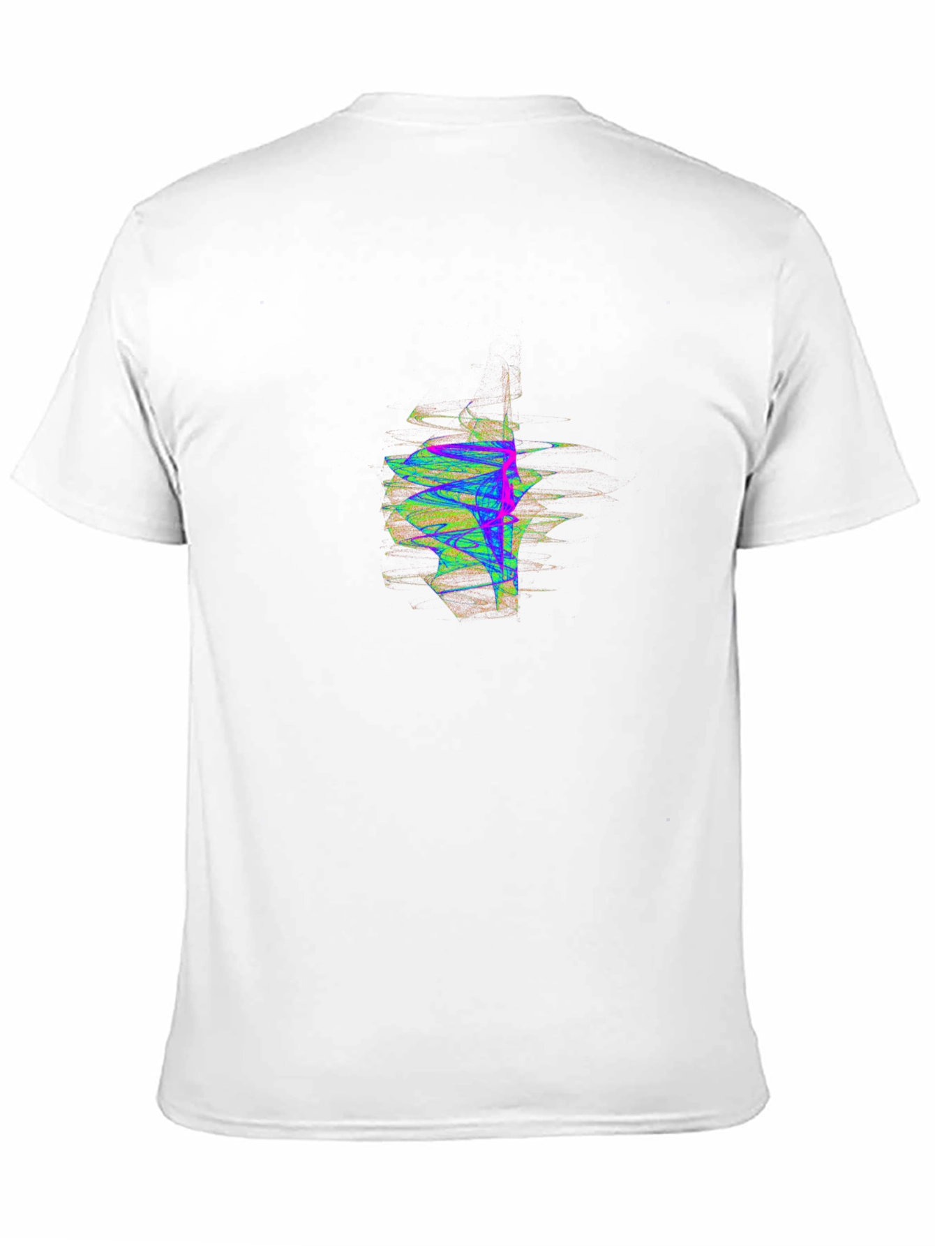 Abstract Graphic Mens Black T-Shirt