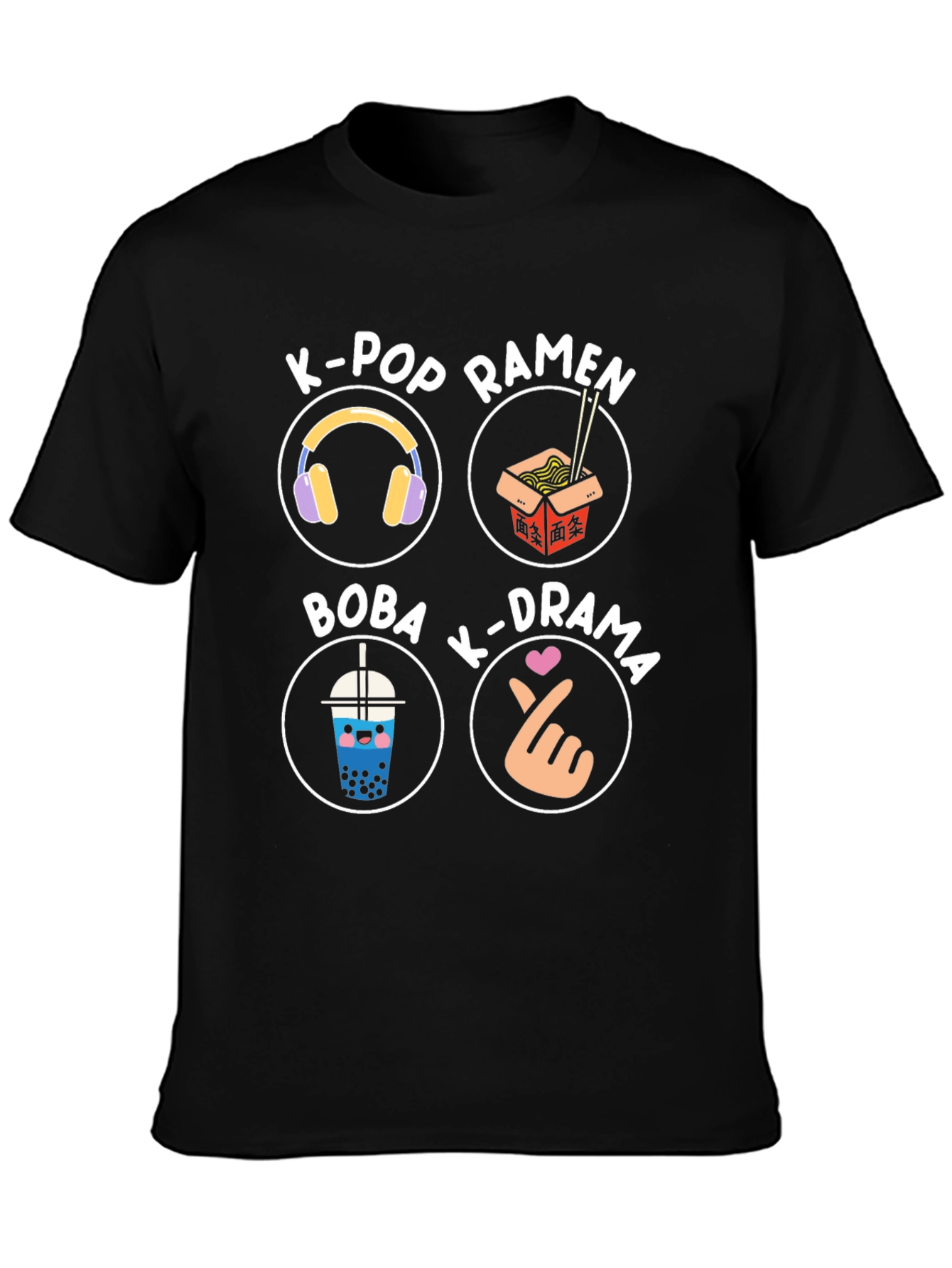 K-Pop Lover T-Shirt: Ramen Drama Boba