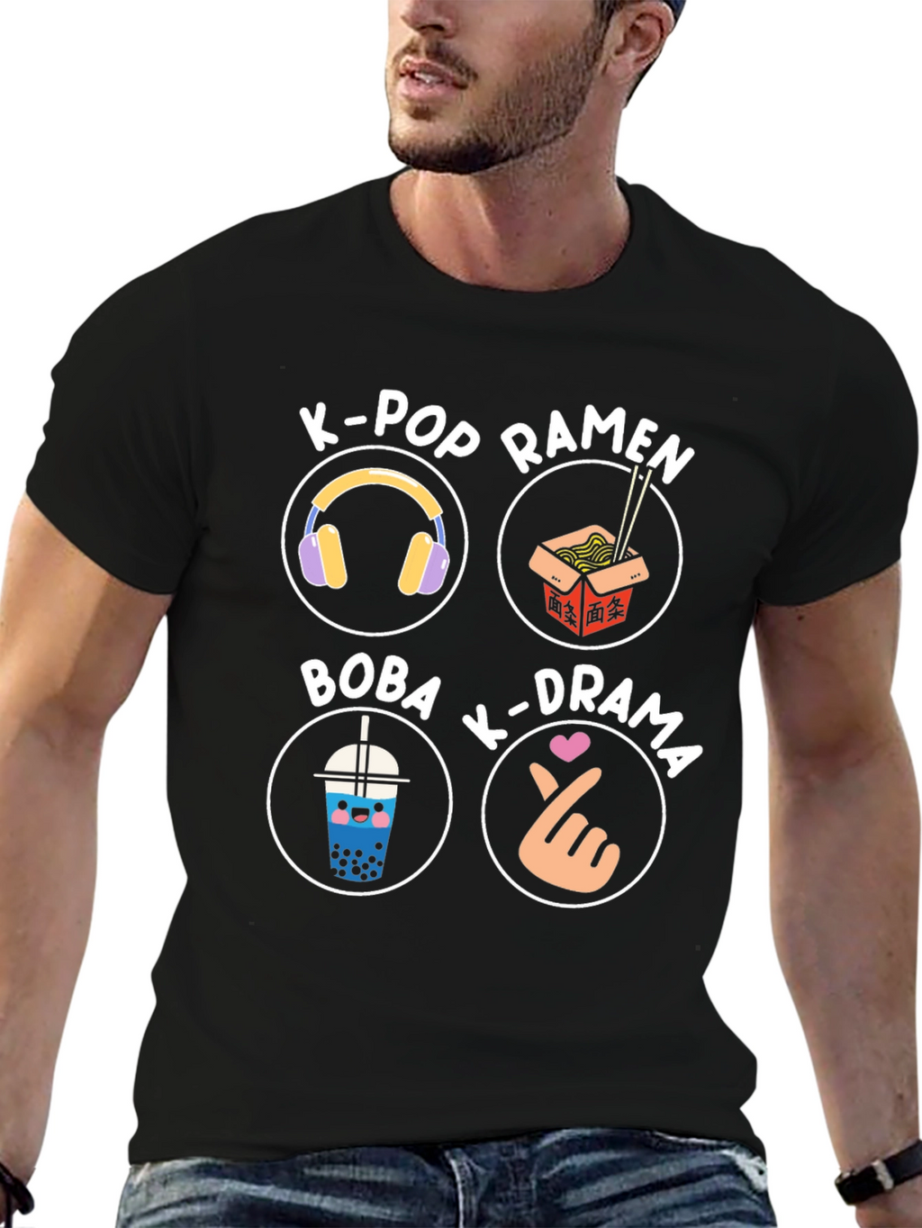 K-Pop Lover T-Shirt: Ramen Drama Boba
