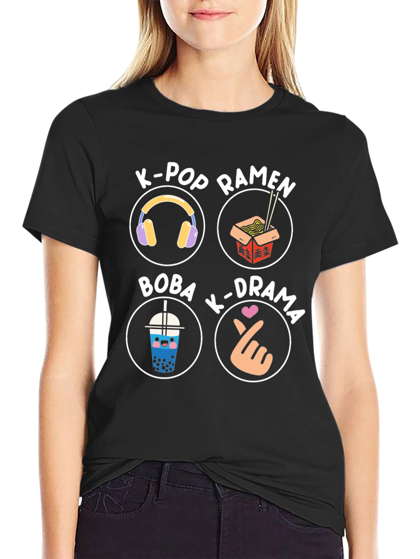 K-Pop Lover T-Shirt: Ramen Drama Boba