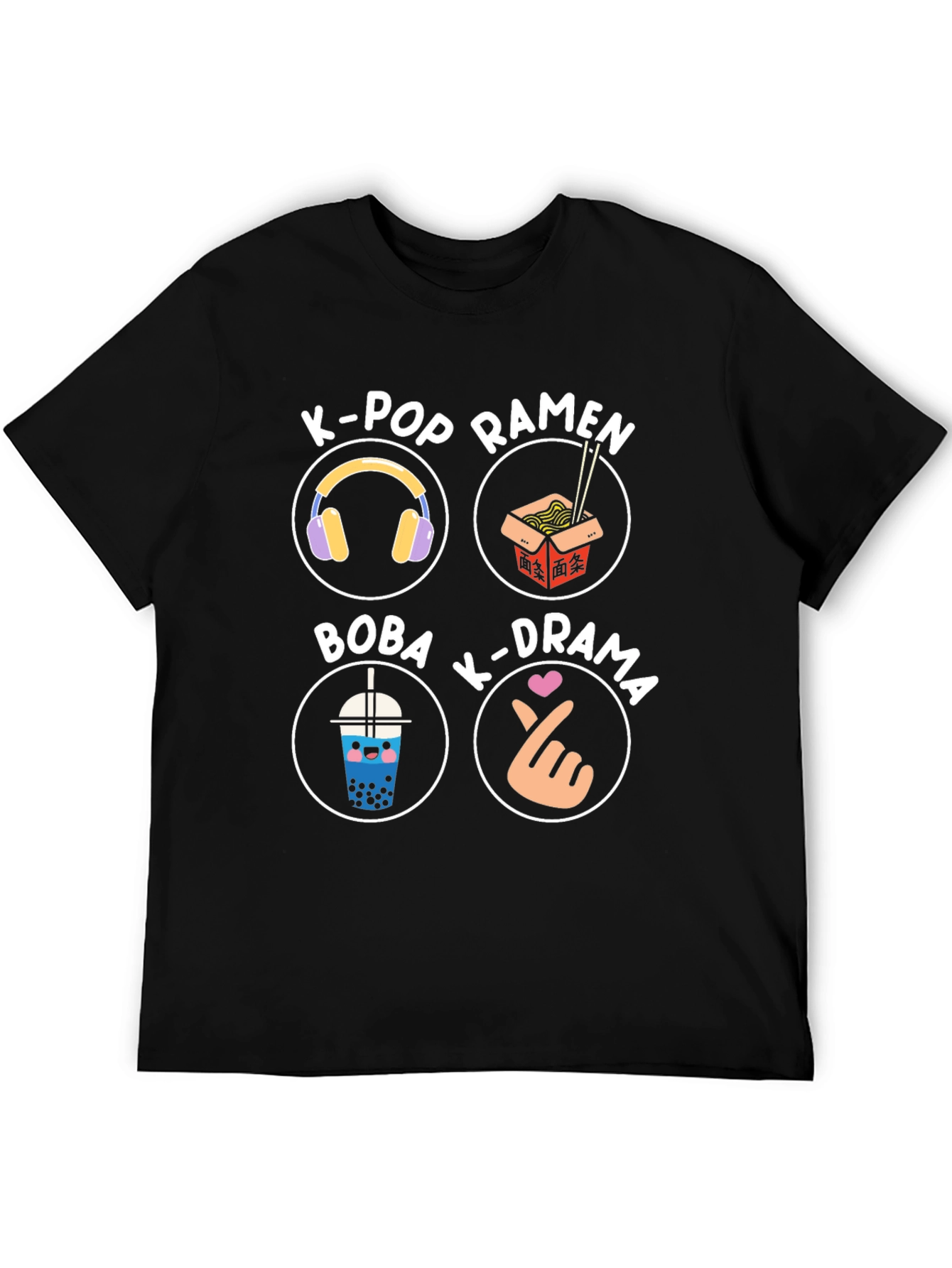 K-Pop Lover T-Shirt: Ramen Drama Boba