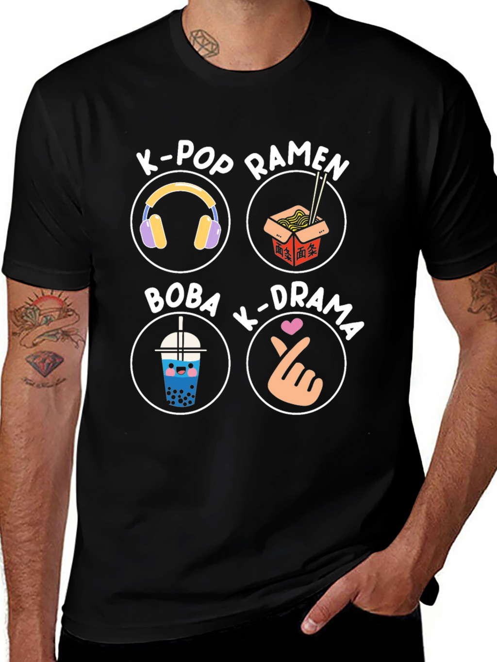 K-Pop Lover T-Shirt: Ramen Drama Boba