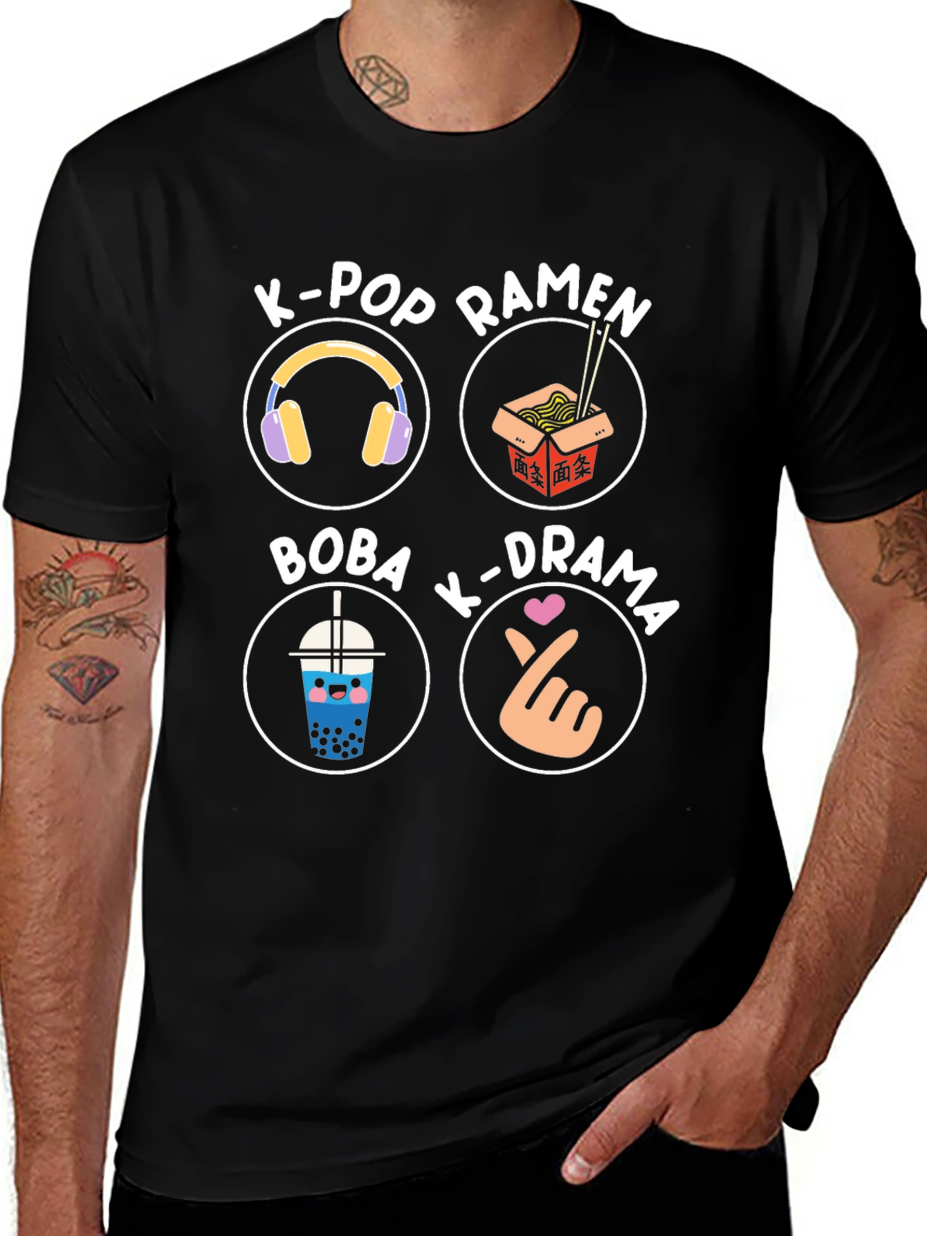 K-Pop Lover T-Shirt: Ramen Drama Boba