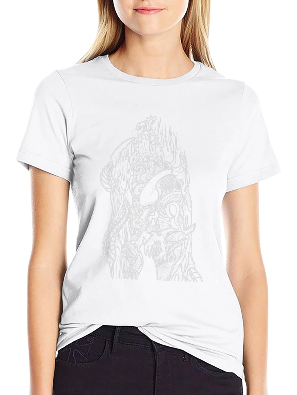 Abstract Graphic Tee - Black