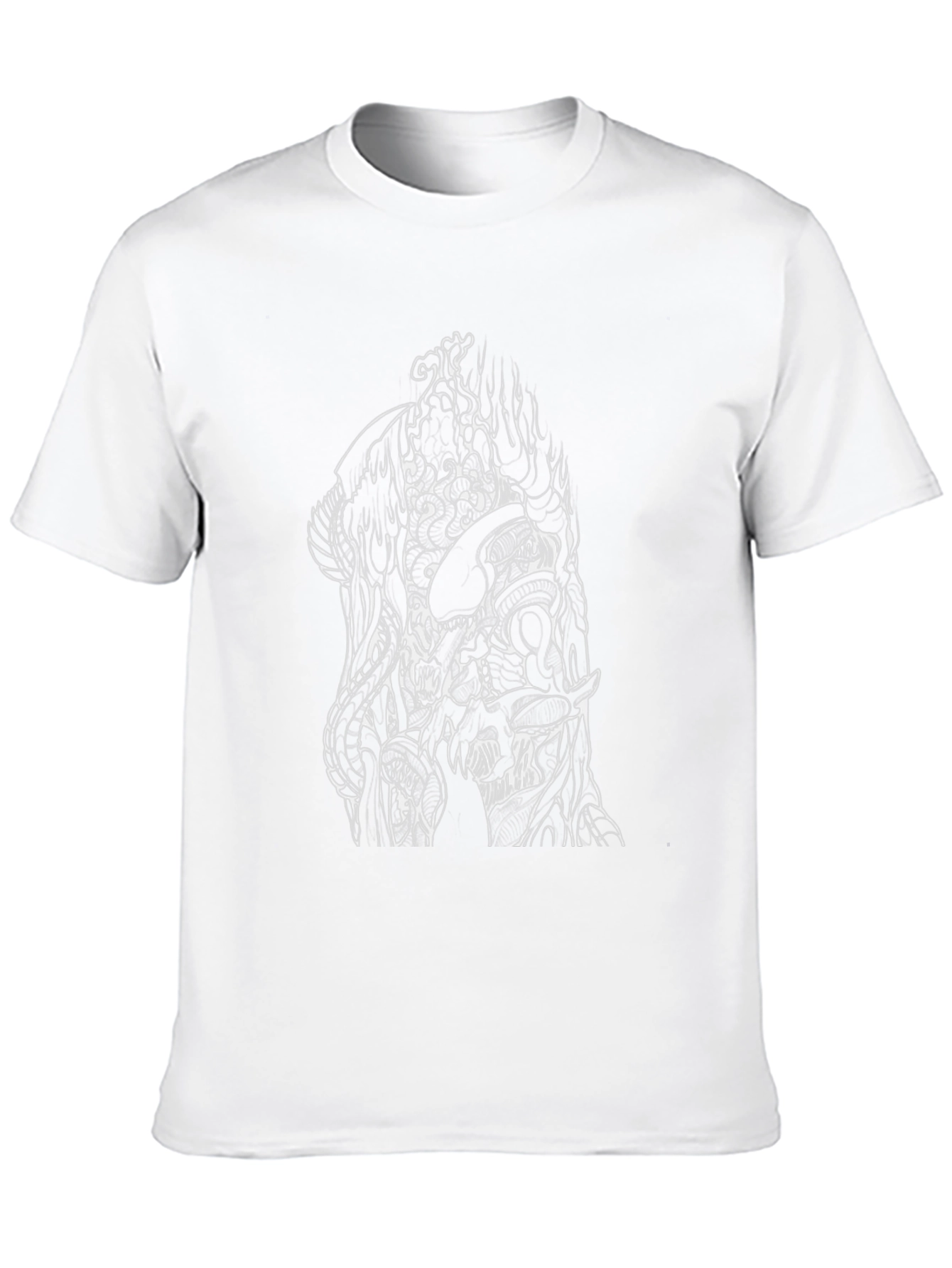 Abstract Graphic Tee - Black