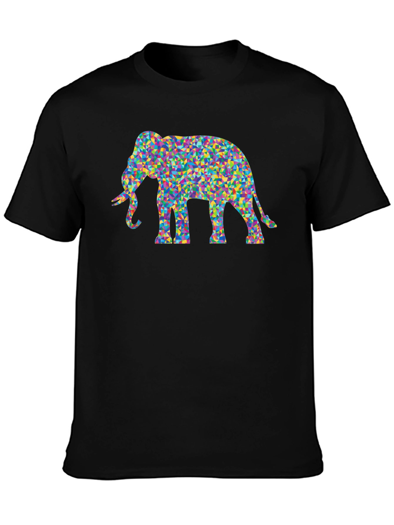 Mosaic Elephant Tee - Funky Graphic T-Shirt
