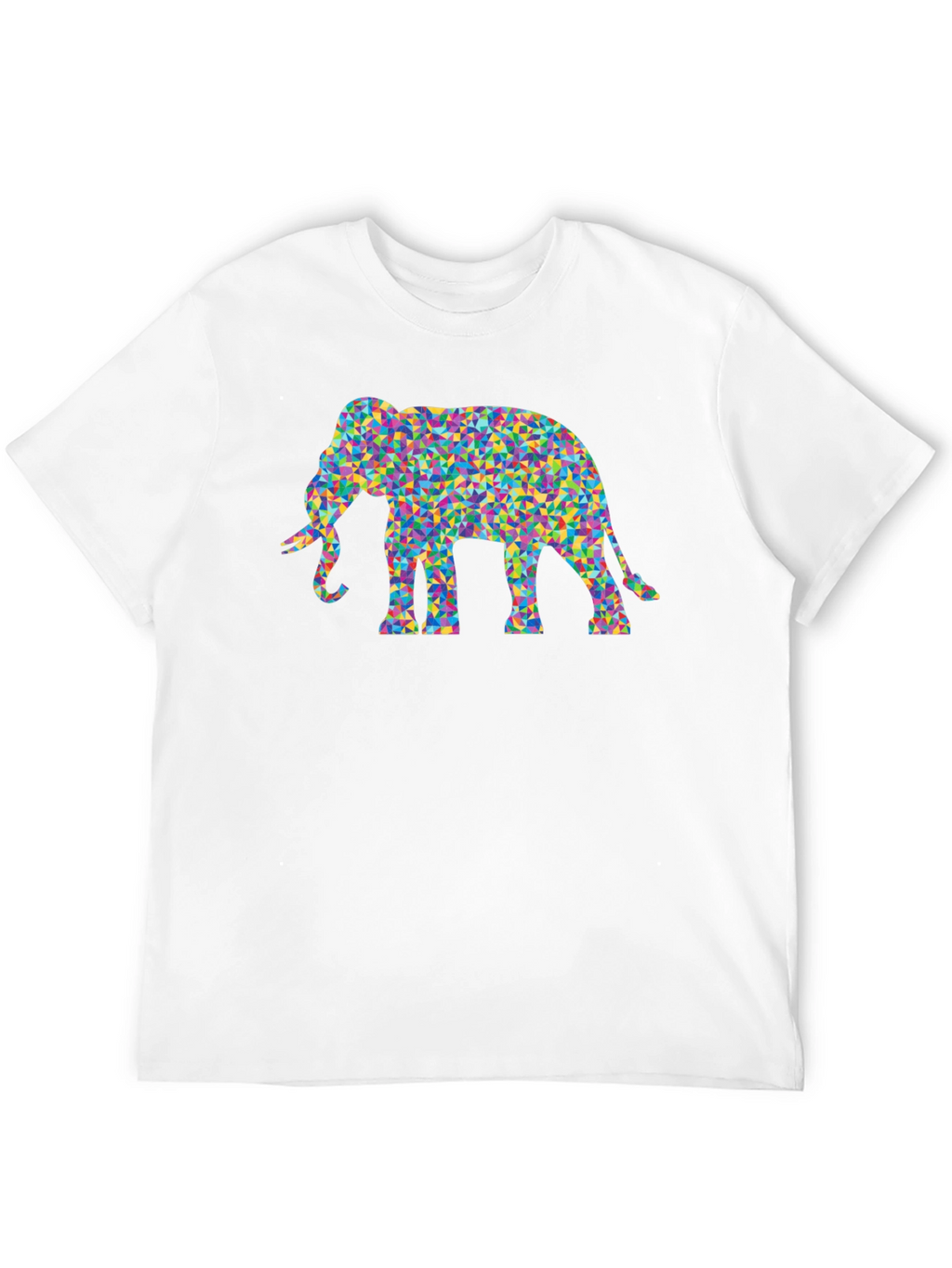 Mosaic Elephant Tee - Funky Graphic T-Shirt