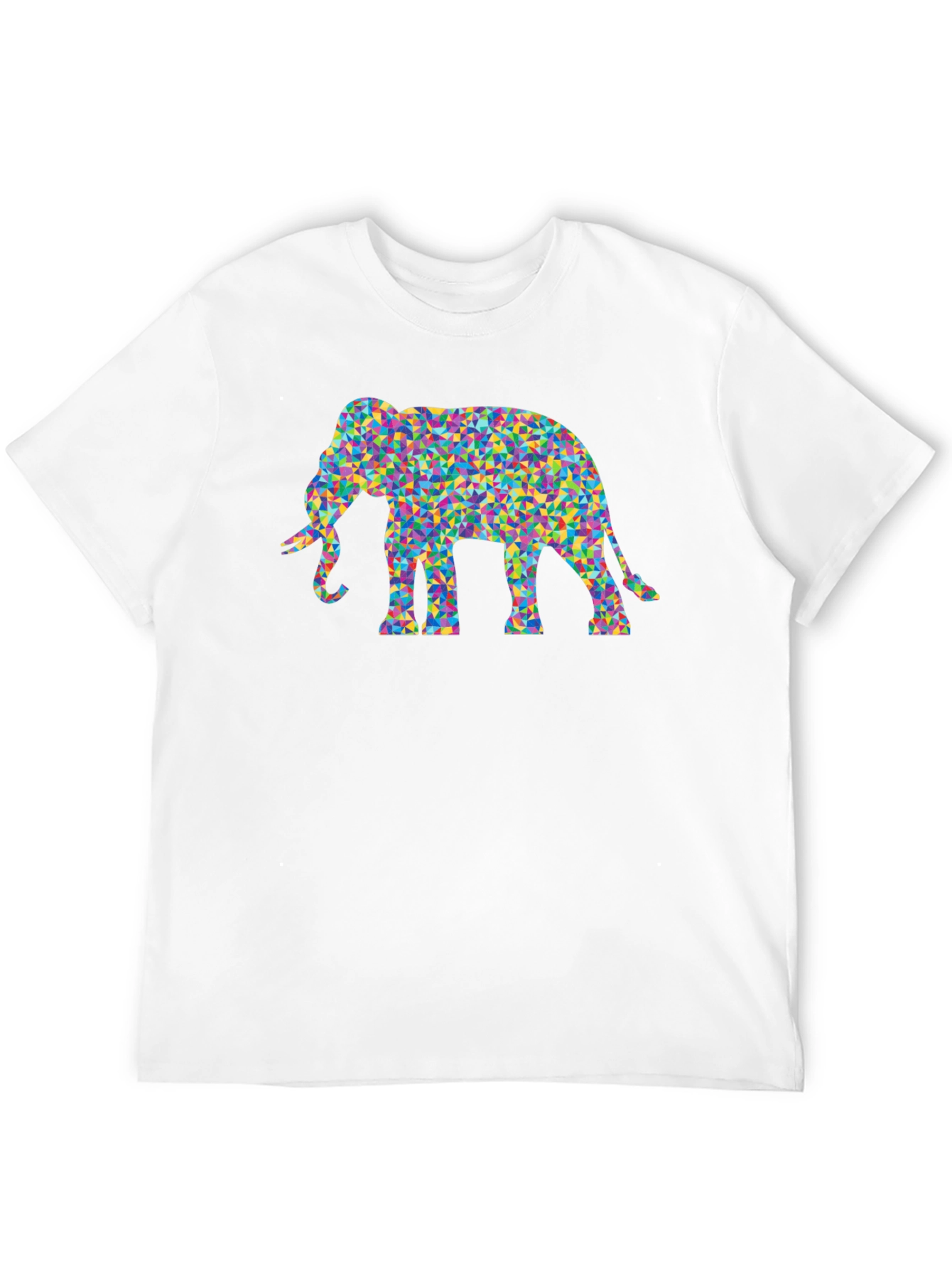 Mosaic Elephant Tee - Funky Graphic T-Shirt