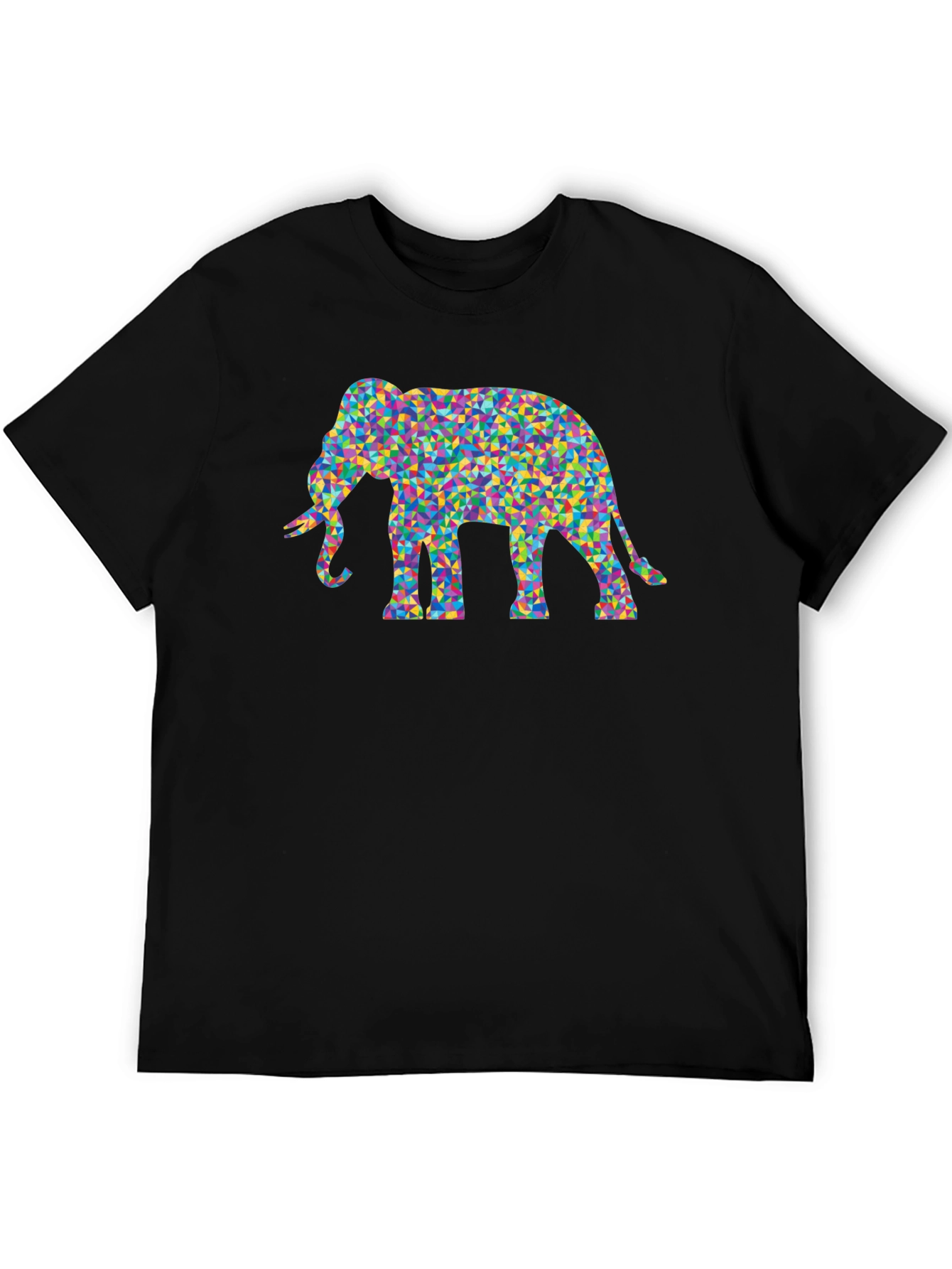 Mosaic Elephant Tee - Funky Graphic T-Shirt
