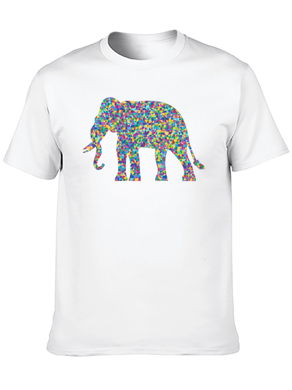 Mosaic Elephant Tee - Funky Graphic T-Shirt